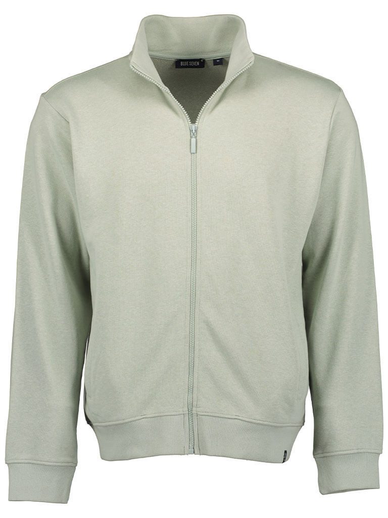 Blue Seven Sweatjacke 324056 Herren Sweatjacke mit Stehkragen - Freizeitjacke mit Reißverschluss