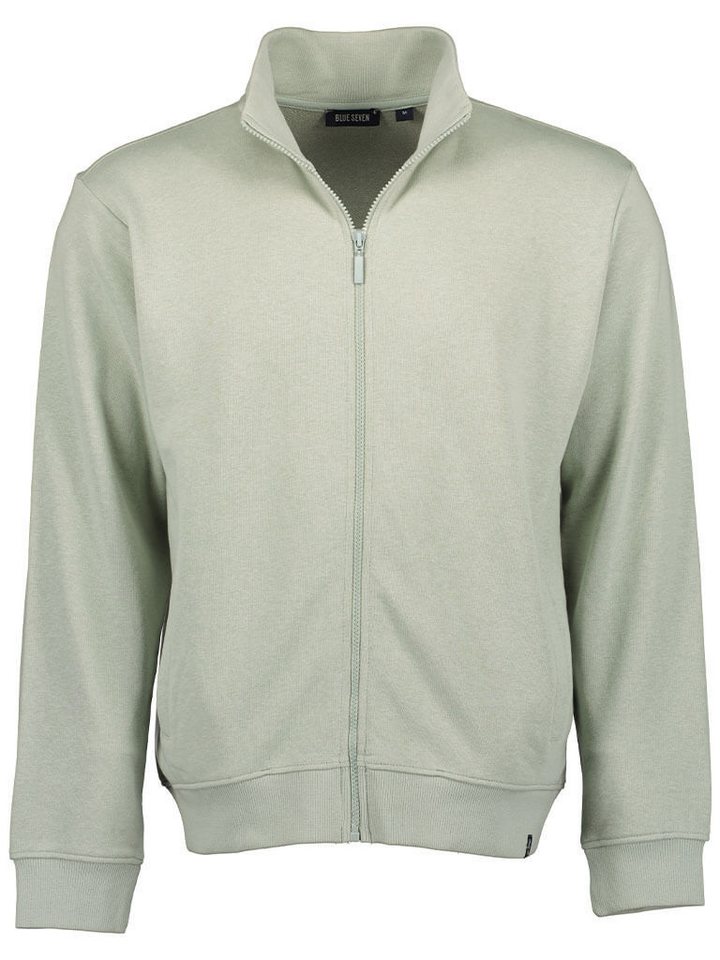 Blue Seven Sweatjacke 324056 Herren Sweatjacke mit Stehkragen - Freizeitjacke mit Reißverschluss