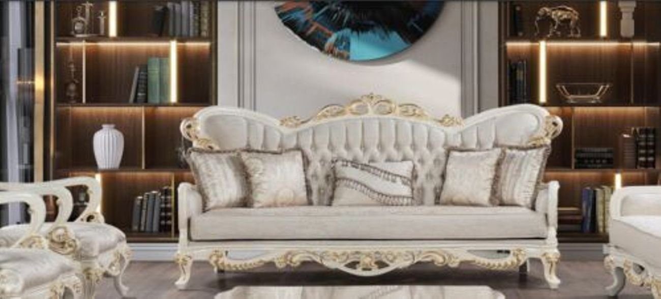 JVmoebel 3-Sitzer, Luxus Dreisitzer Sofa 3 Sitz Couch Sofas Barock Rokoko Klassische