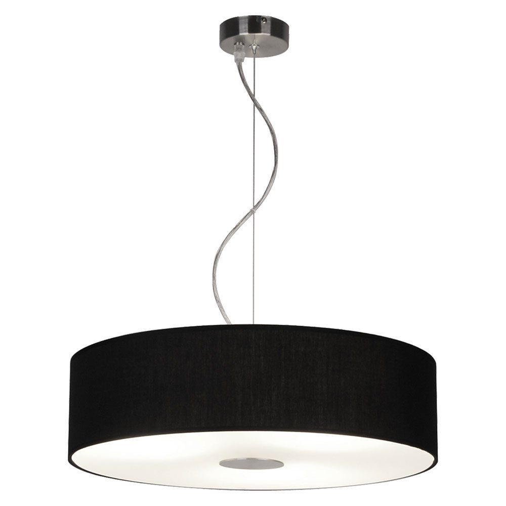 Ledino Deckenleuchte, Leuchtmittel nicht inklusive, Textil Schirm Decken Pendel Lampe Wohn Ess Zimmer Beleuchtung