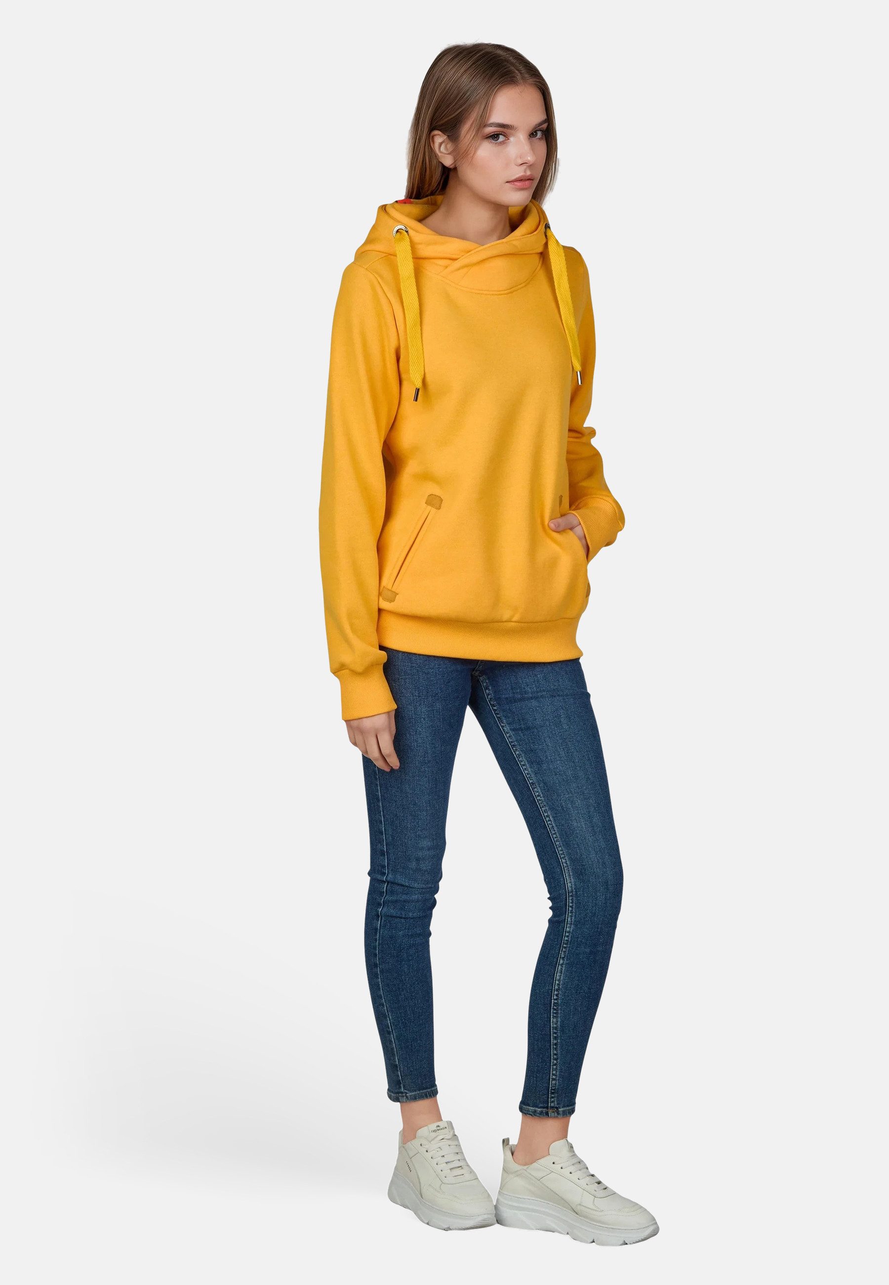 salzhaut Hoodie SÜNN Damen Tailliert salzhaut Kapuzenpullover – bequemer Fit und nordisch klares Design – Bild 4 von 5