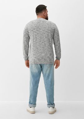 s.Oliver Strickpullover Melierter Feinstrickpullover Dip Dye