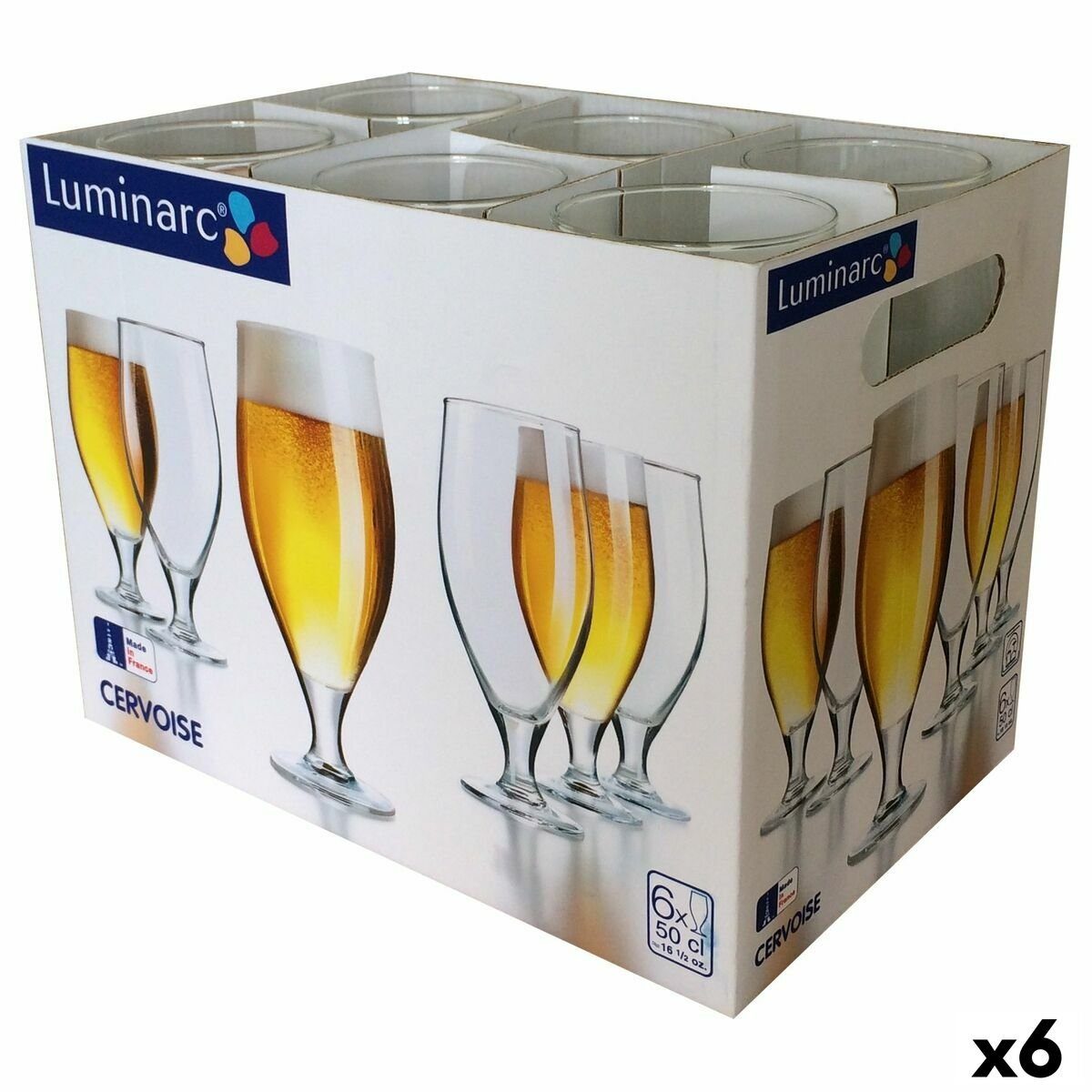 Bar Pack Luminarc Glas Glas Glas Bierglas ml 6x, Durchsichtig Luminarc Spirit 500