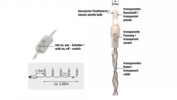 Hellum LED-Lichterkette Hellum LED-Lichterkette mit USB-Anschluss, 50 BS warmweiß/transparent