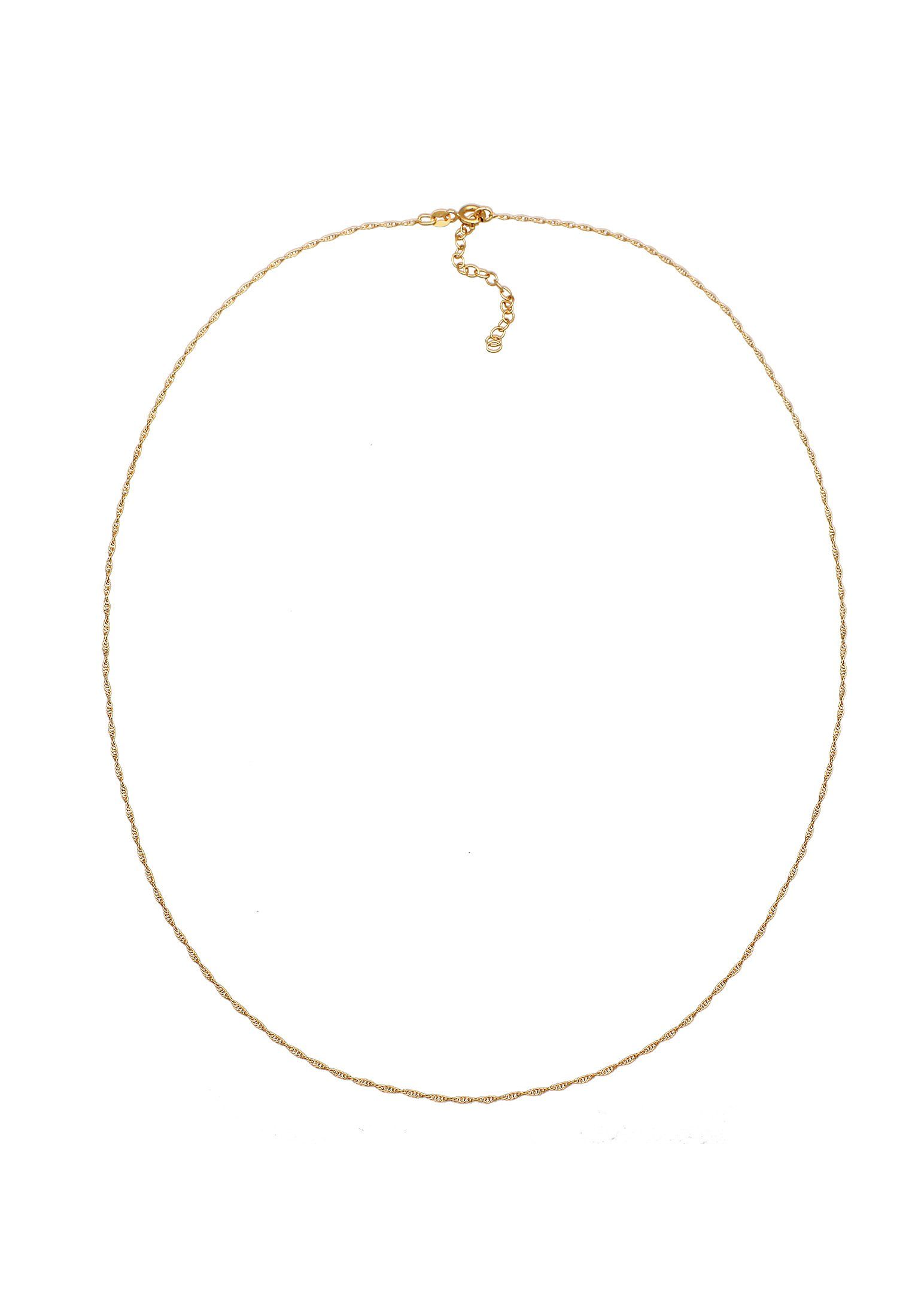 Kuzzoi Silberkette Basic Gedrehte Gliederkette 925 Silber