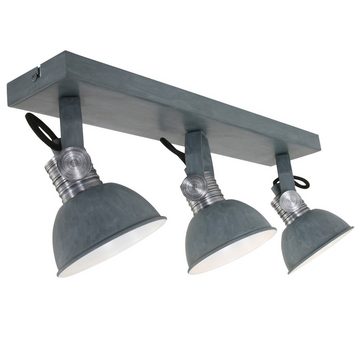 Steinhauer LIGHTING LED Deckenleuchte, Leuchtmittel inklusive, Warmweiß, LED Decken Lampe Wohn Zimmer Beleuchtung grau weiß Leuchte