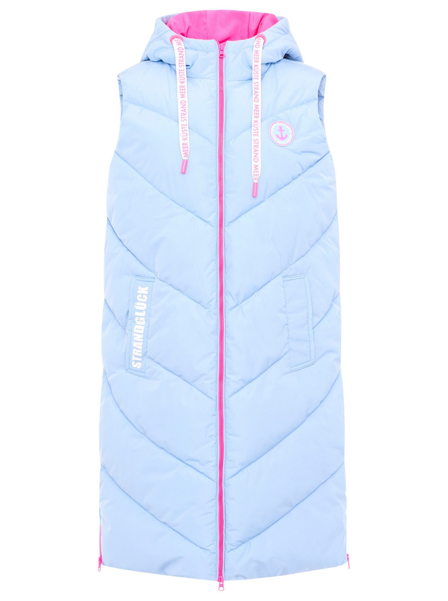 Zwillingsherz Steppweste Steppweste Lang "Strandglück" günstig online kaufen
