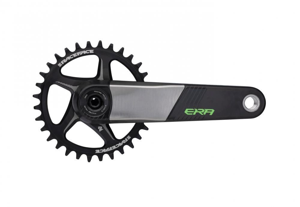 Race Face Fahrradkurbel Race Face Era Carbon Kurbel, 165mm, 30mm, grün - leichte High-Performa