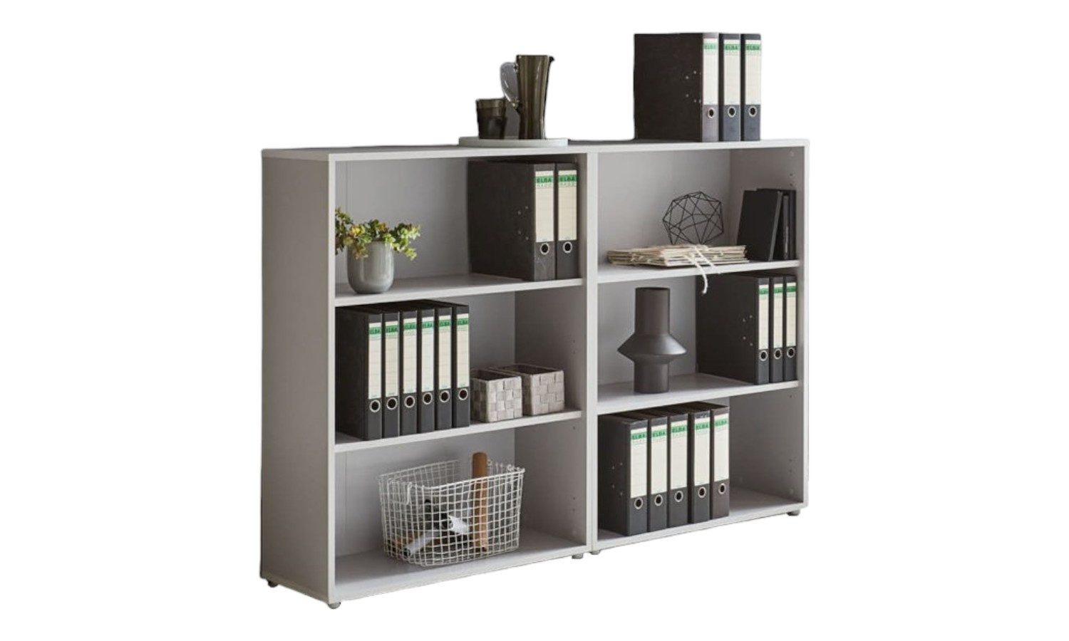 BMG Möbel Aktenregal Schrankwand Set Office Edition, Spar-Set, 6, 9, 10, 15 oder 16 Fächer, Made in Germany