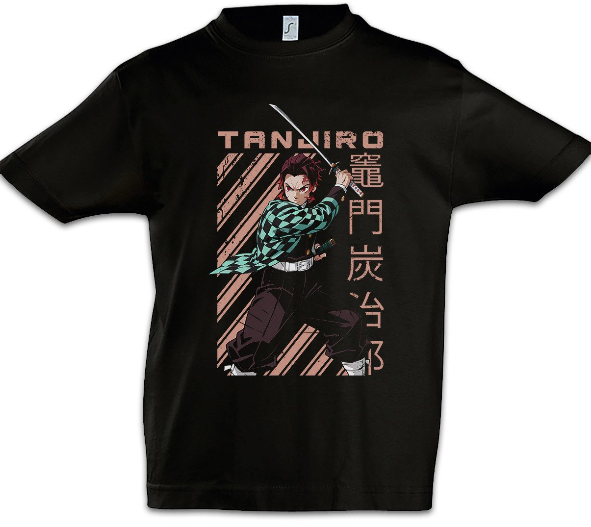 Print-Shirt Tanjiro Katana Kinder T-Shirt Demon Kamado Nezuko Anime Slayer Zenitsu