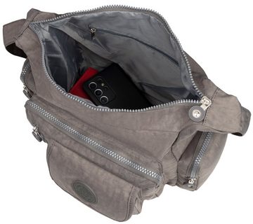 BAG STREET Umhängetasche Damentasche Umhängetasche Handtasche Schultertasche Taupe, als Schultertasche, Umhängetasche tragbar