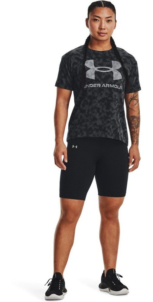 T-Shirt Heavyweight UA Logodruck Under Armour® mit Kurzarm-Oberteil 001 Black