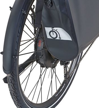 Prophete E-Bike Prophete Entdecker e2000 Damen, 10 Gang Shimano Deore XT Schaltwerk, Kettenschaltung, Heckmotor, 614 Wh Akku, (mit Gepäckträgertasche, mit Lenkertasche)