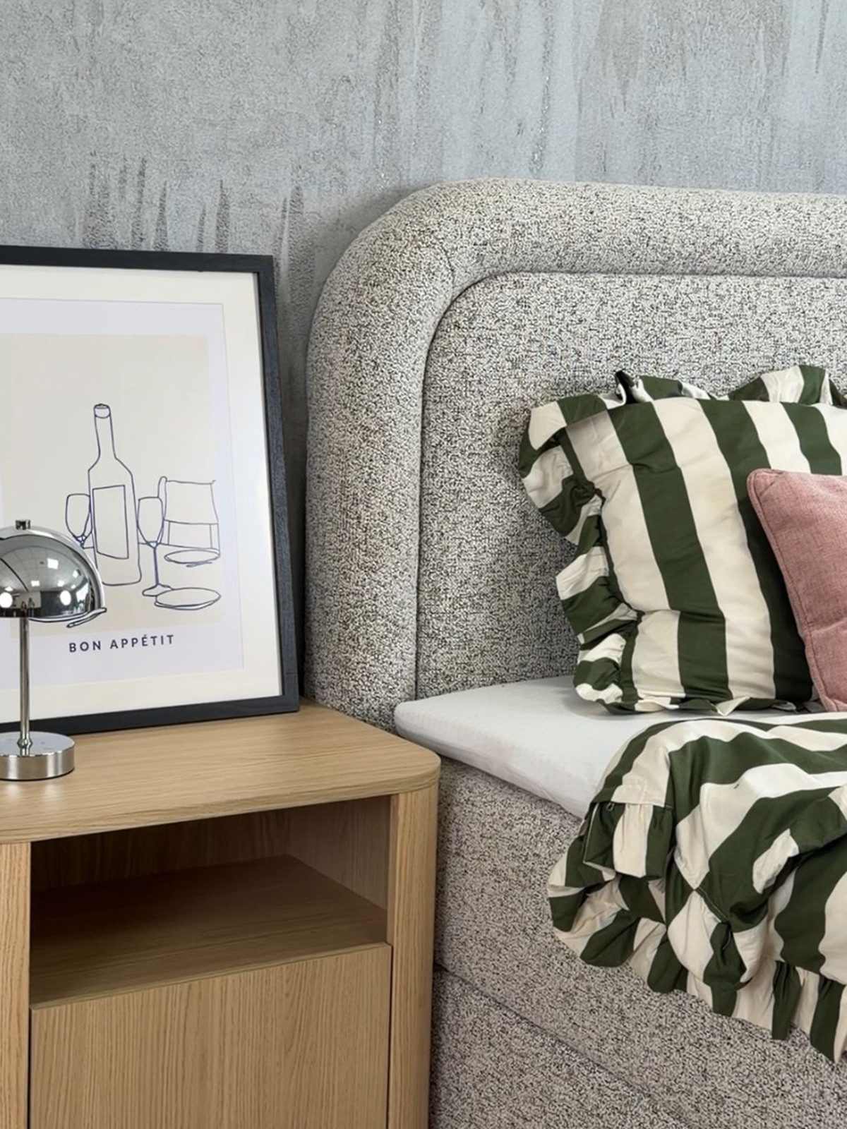 Compleo Boxspringbett Doppelbett mit abgerundetem Kopfteil & hoher Schlafkomfort (von 120 bis 200x200 cm) TOPSELLER, Modernes Schlafbett), Stauraumbett mit Webstoffbezug, Bonellfederkernmatratze