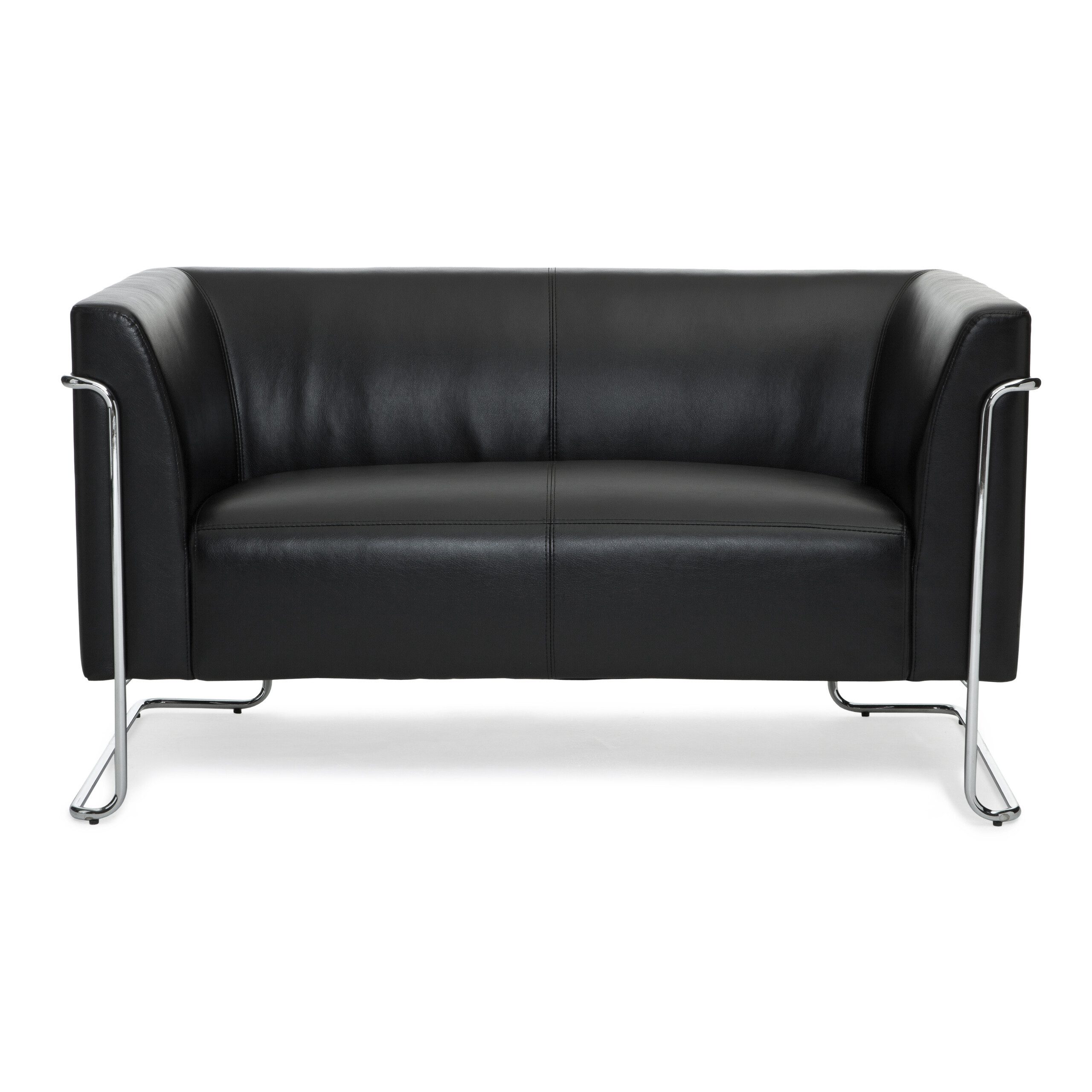 hjh OFFICE Sofa CURACAO Couch Kunstleder mit Armlehnen 1 St., 1 St, Loungesofa Couch, bequem gepolstert
