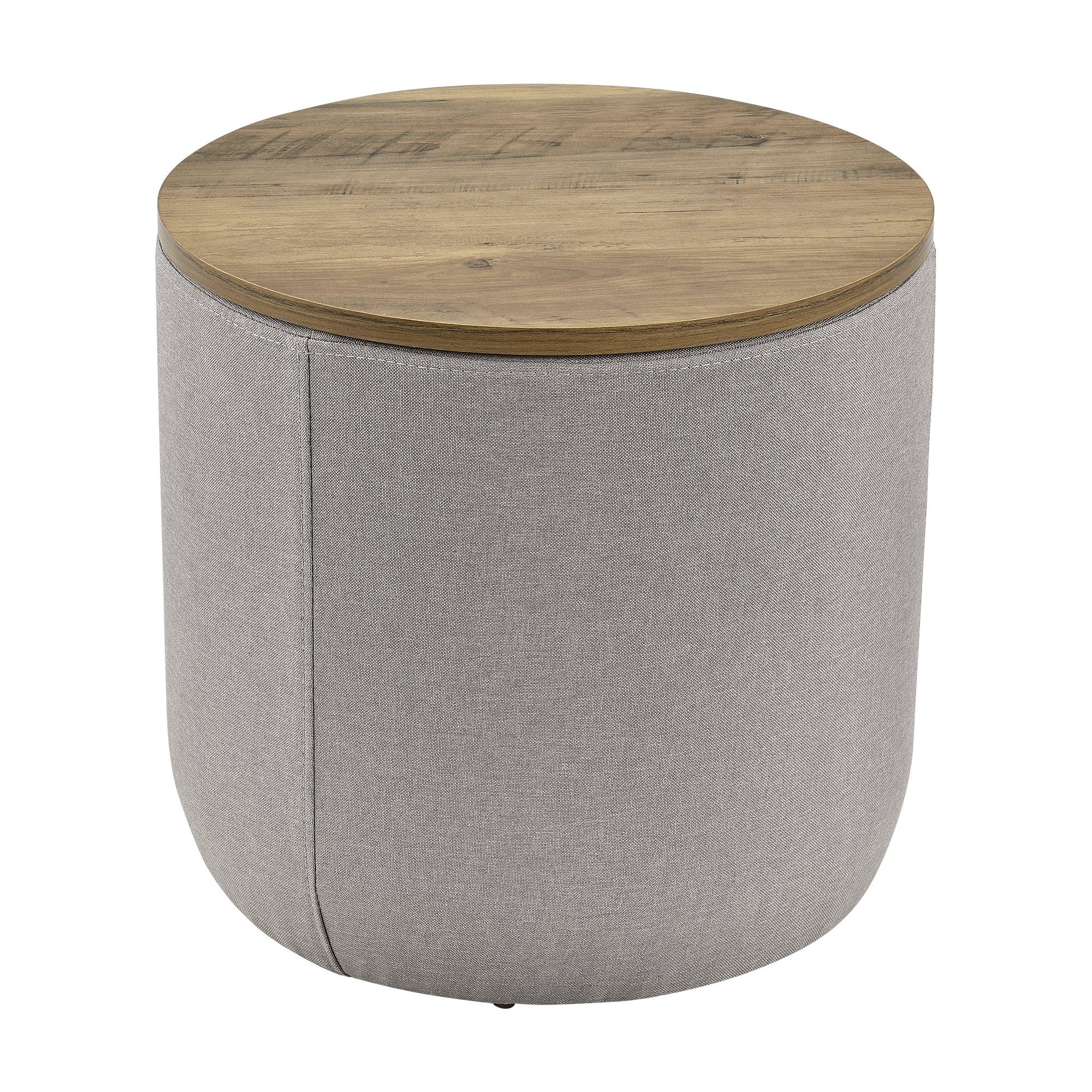 en.casa Beistelltisch, Stylischer Beistelltisch »Napier« - 41x43cm - Grau/Holzfarben. € 112,99