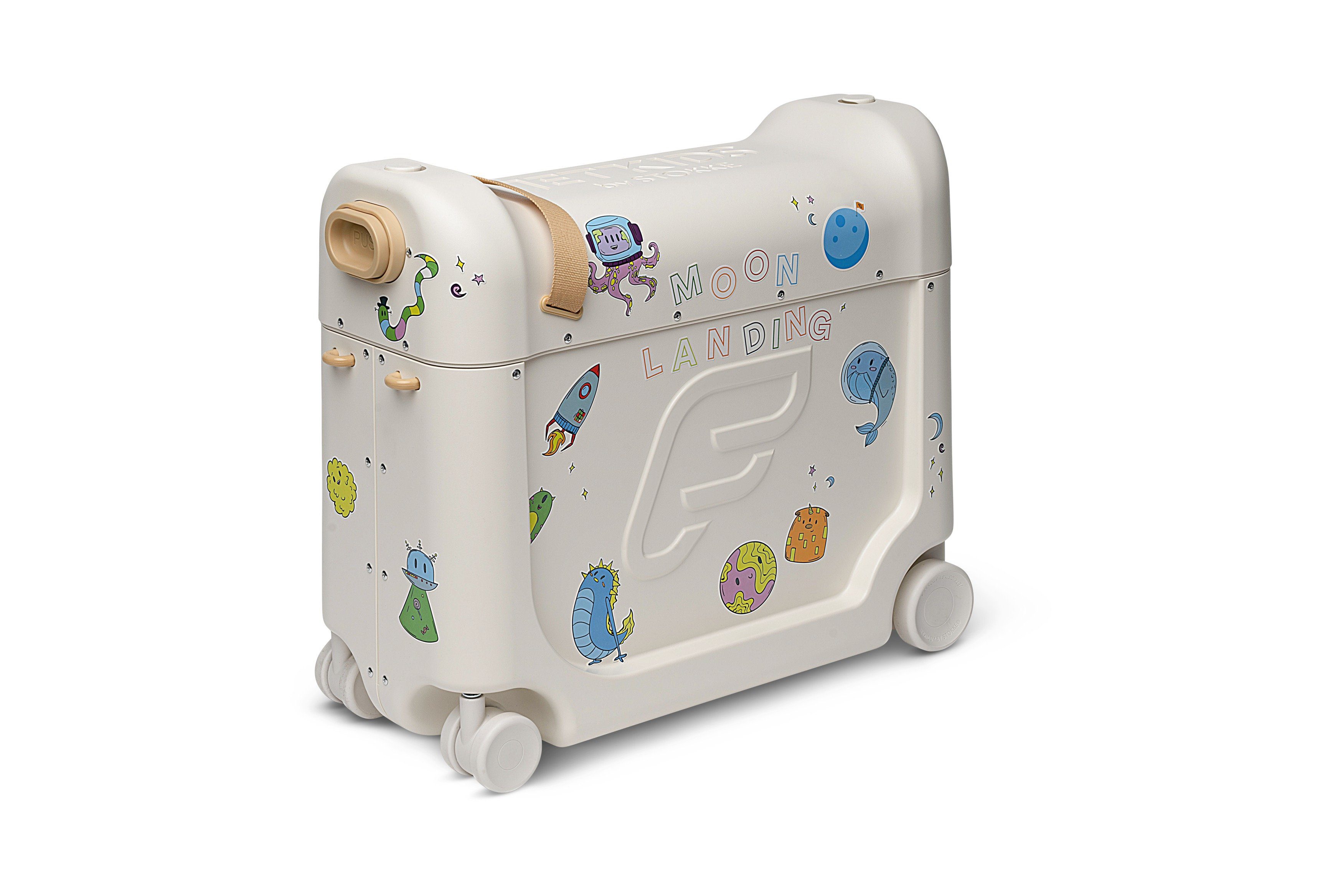 und Reisen Rucksack) BedBox Koffer Ideal JetKids™ Full für Stokke kurze (Koffer by lange - + Moon Kinderkoffer