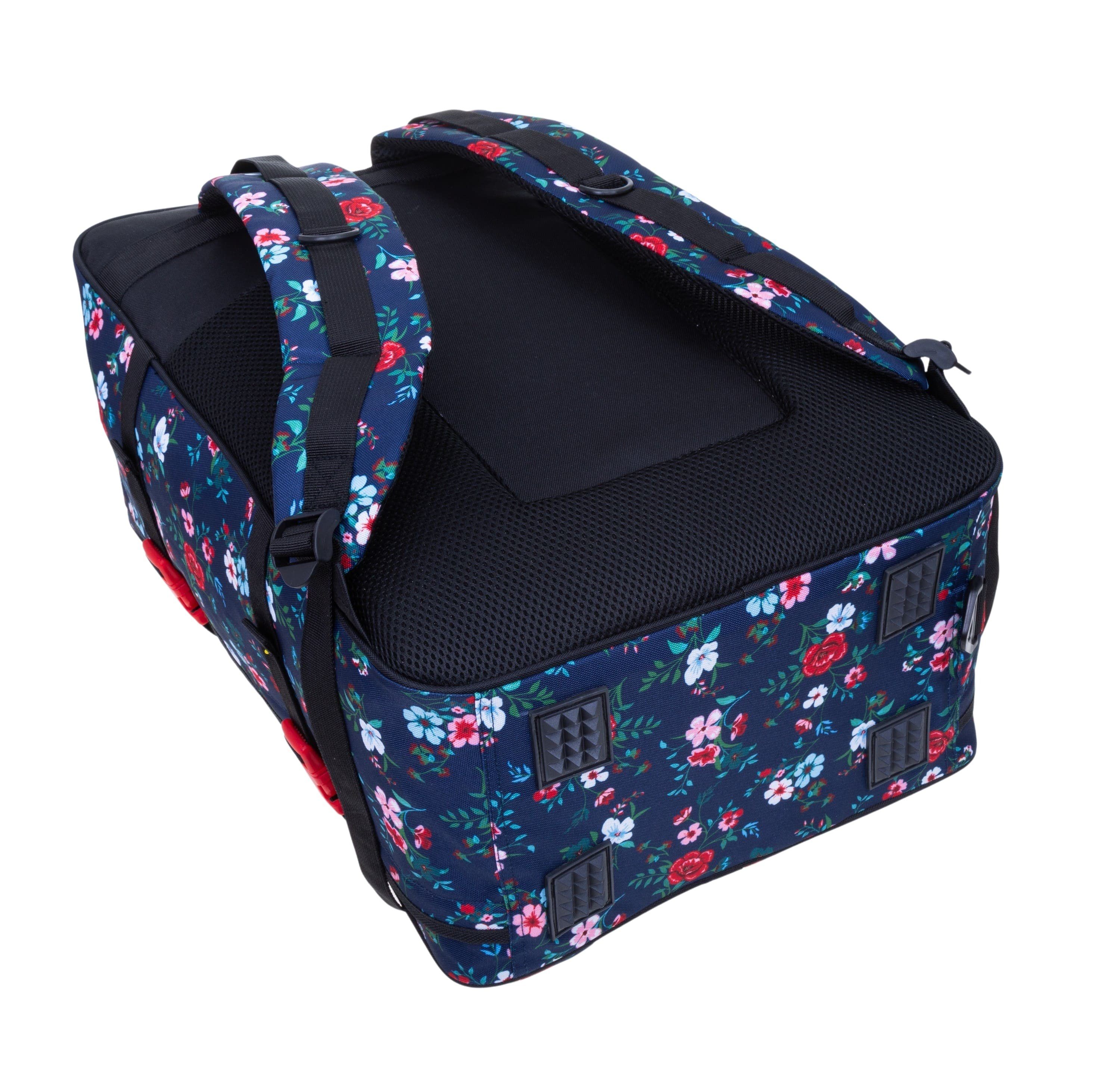 ELEPHANT Reiserucksack Fly Travel Flower Rucksack Handgepäck, Kabinengepäck Handgepäckrucksack Daypack Damen groß – Bild 4 von 5