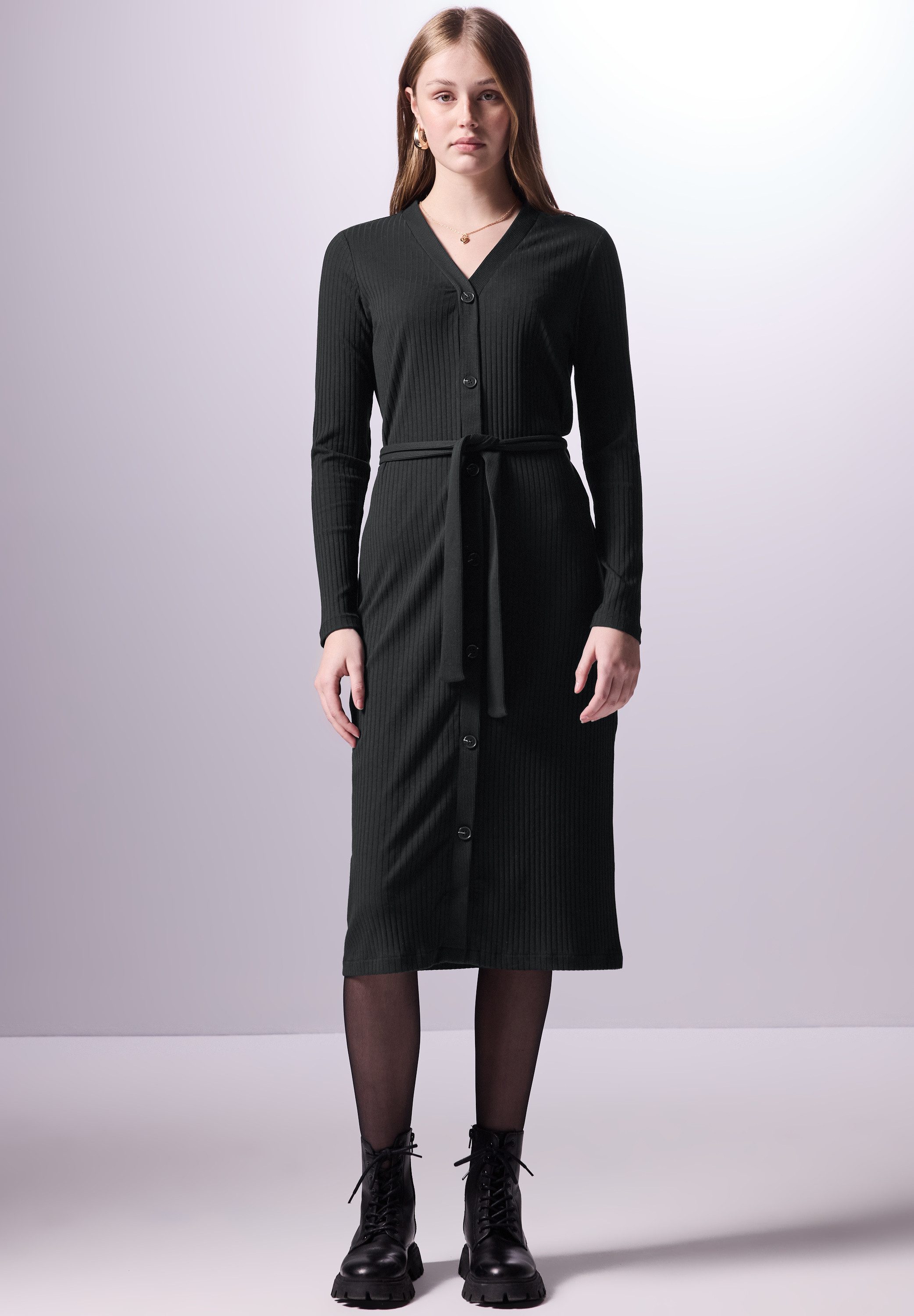 STREET ONE STUDIO Midikleid mit Knopfleiste günstig online kaufen