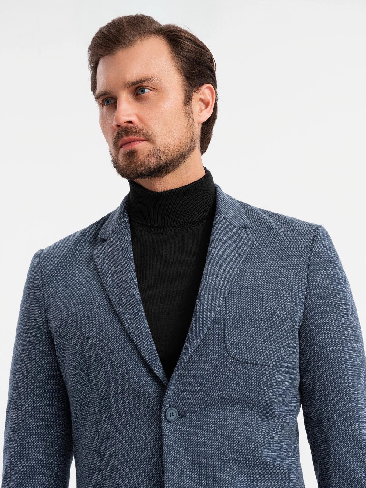 OMBRE Jerseysakko Eleganter strukturierter Herren-Strickblazer in Passform günstig online kaufen