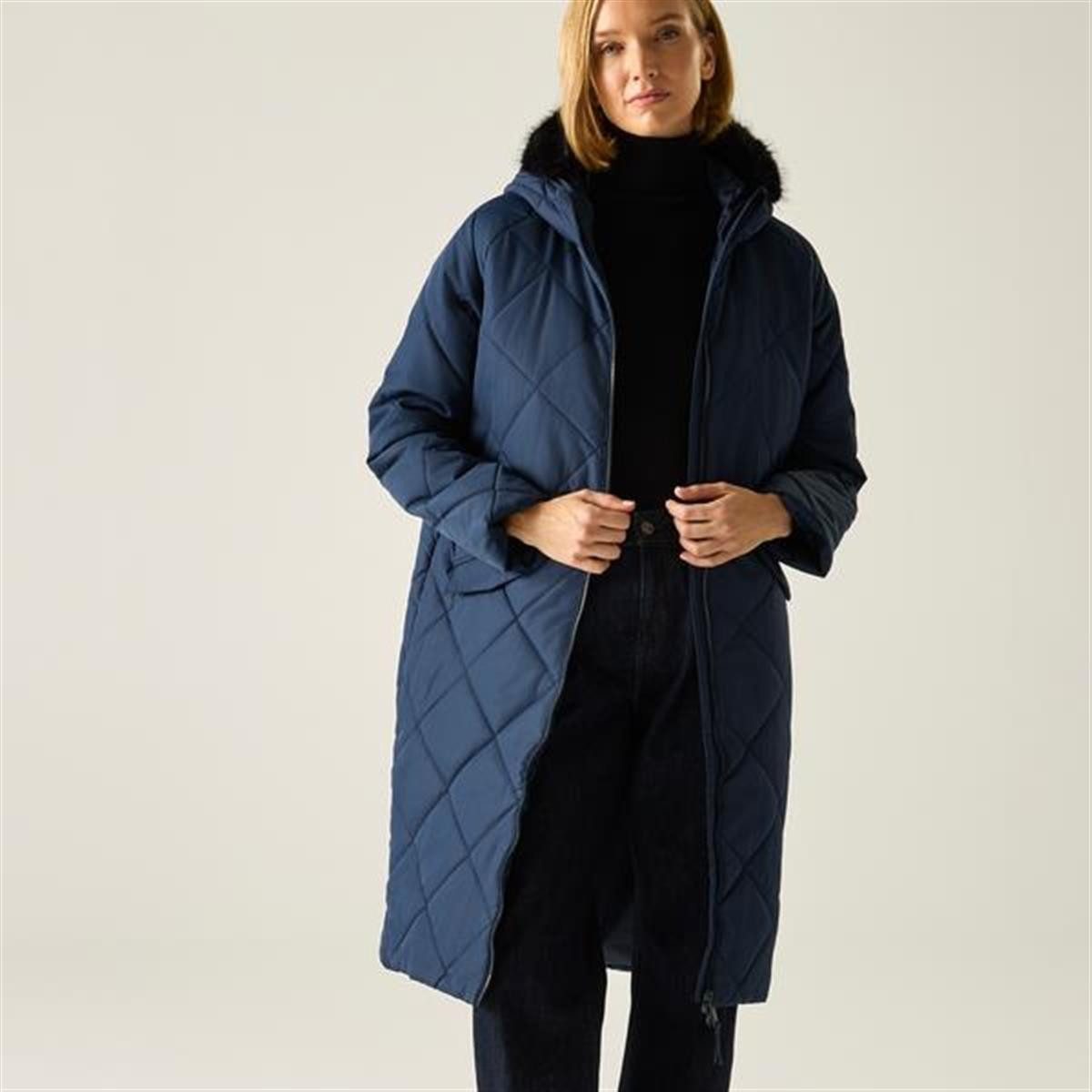Regatta Outdoorjacke Damen Puffer Jacke mit Kunstpelz - Freyla