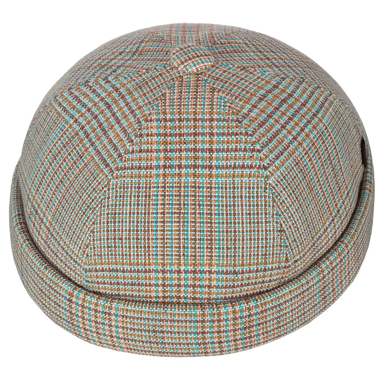Alfonso D´Este Schiebermütze (1-St) Skullcap mit Umschlag, Made in Italy
