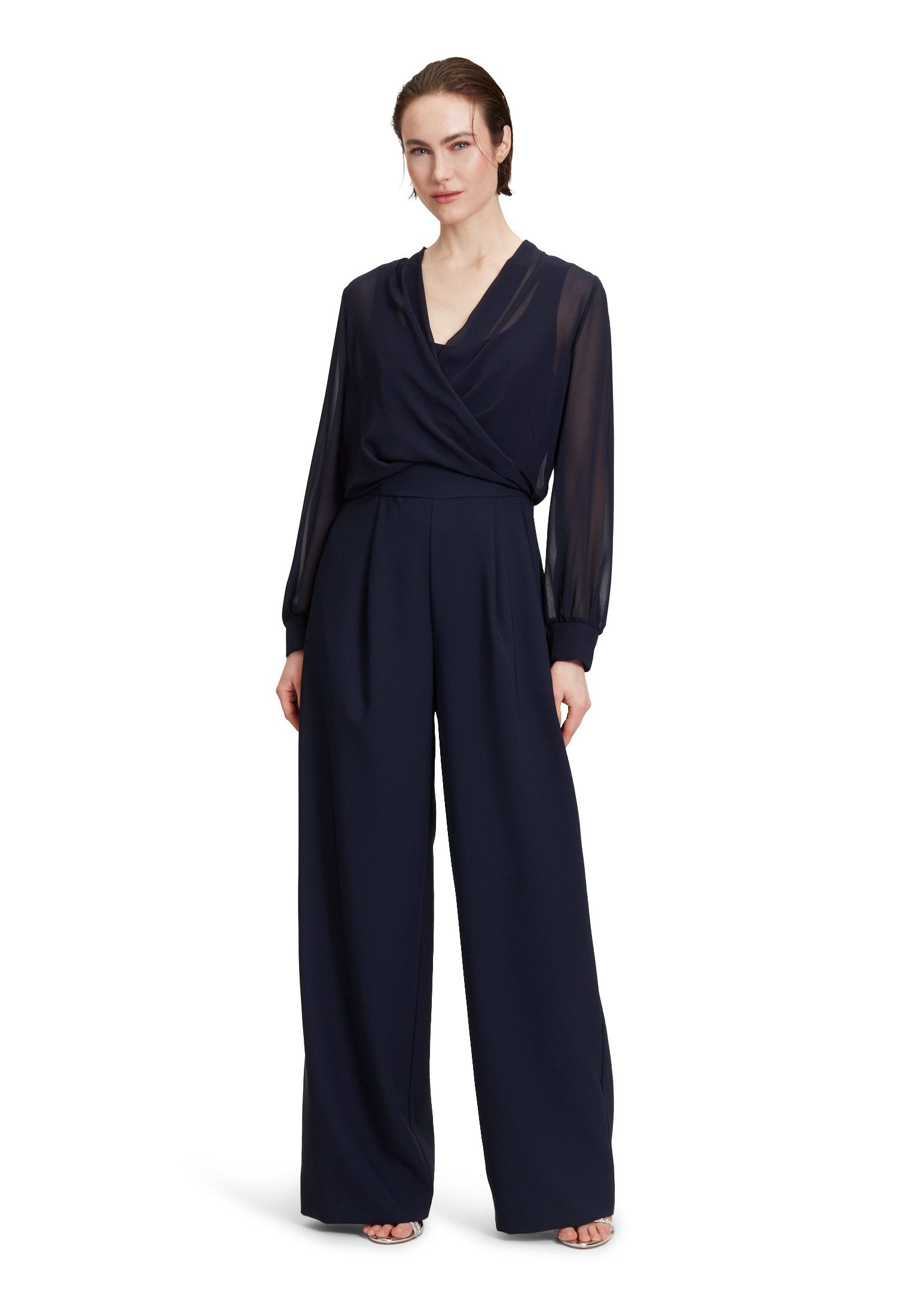 Vera Mont Jumpsuit langarm (1-tlg) Wickel-Design