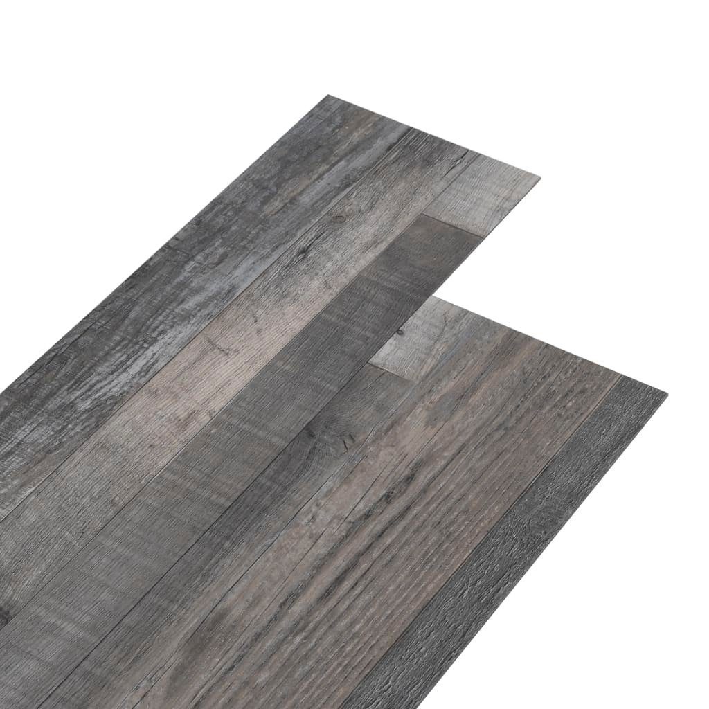 Teppichboden PVC-Fliesen 5,02 m² 2 mm Selbstklebend Industriell Holzoptik, vidaXL