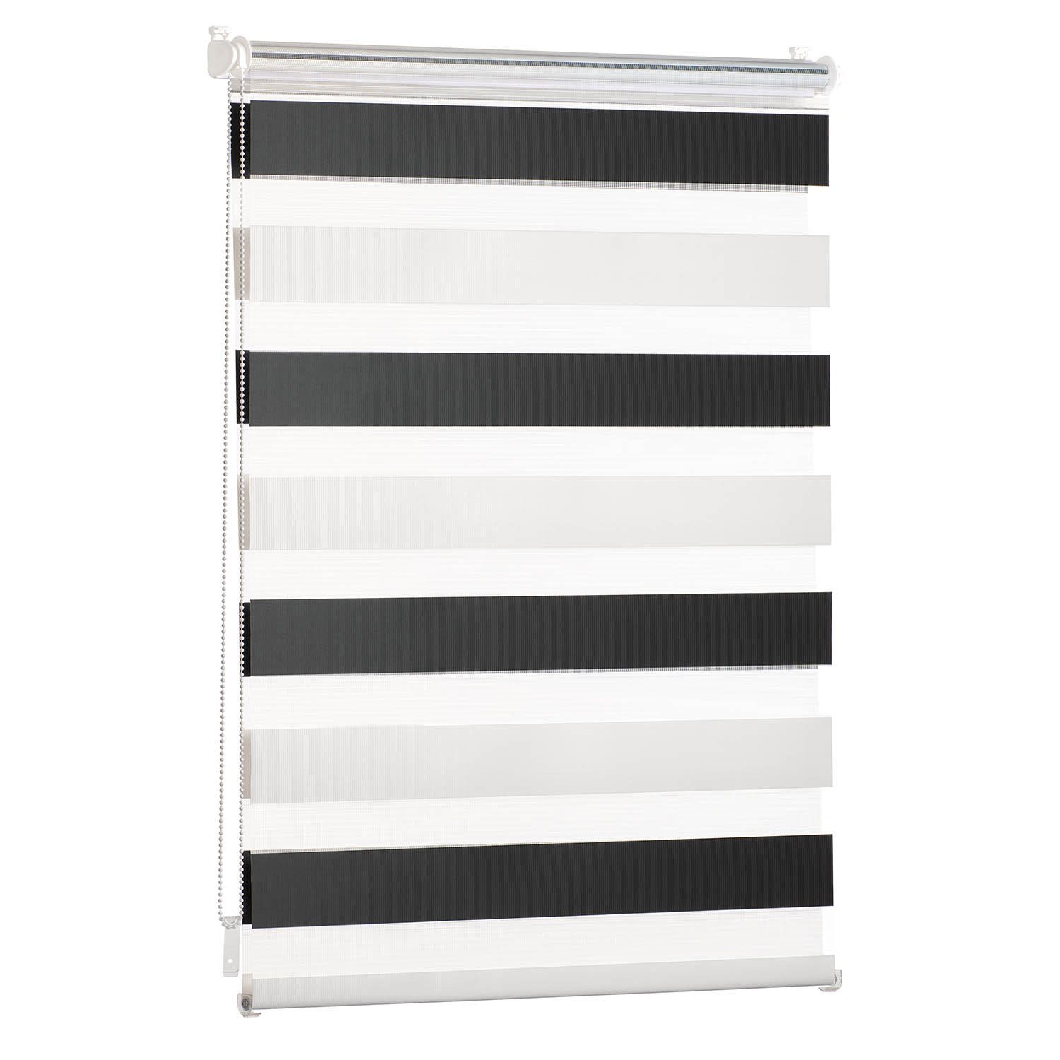 Doppelrollo Klemmfix Rollo, Rollos für Fenster ohne Bohren, Blumtal, Klemmfix, für Fenster & Türen, in verschiedenen Farben und Größen