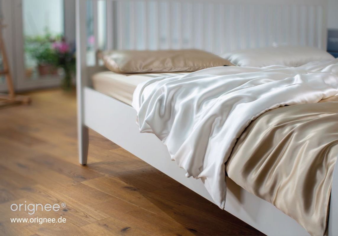 Sommer- pavilion", Geschmeidig Kuscheldecke Füllung: 100% Tusahseide, Seide. Seide und Sommerbettdecke, „peony Wohndecke orignee, ocher+ivory u. 100% Seidenfüllung, aus kuschelig.