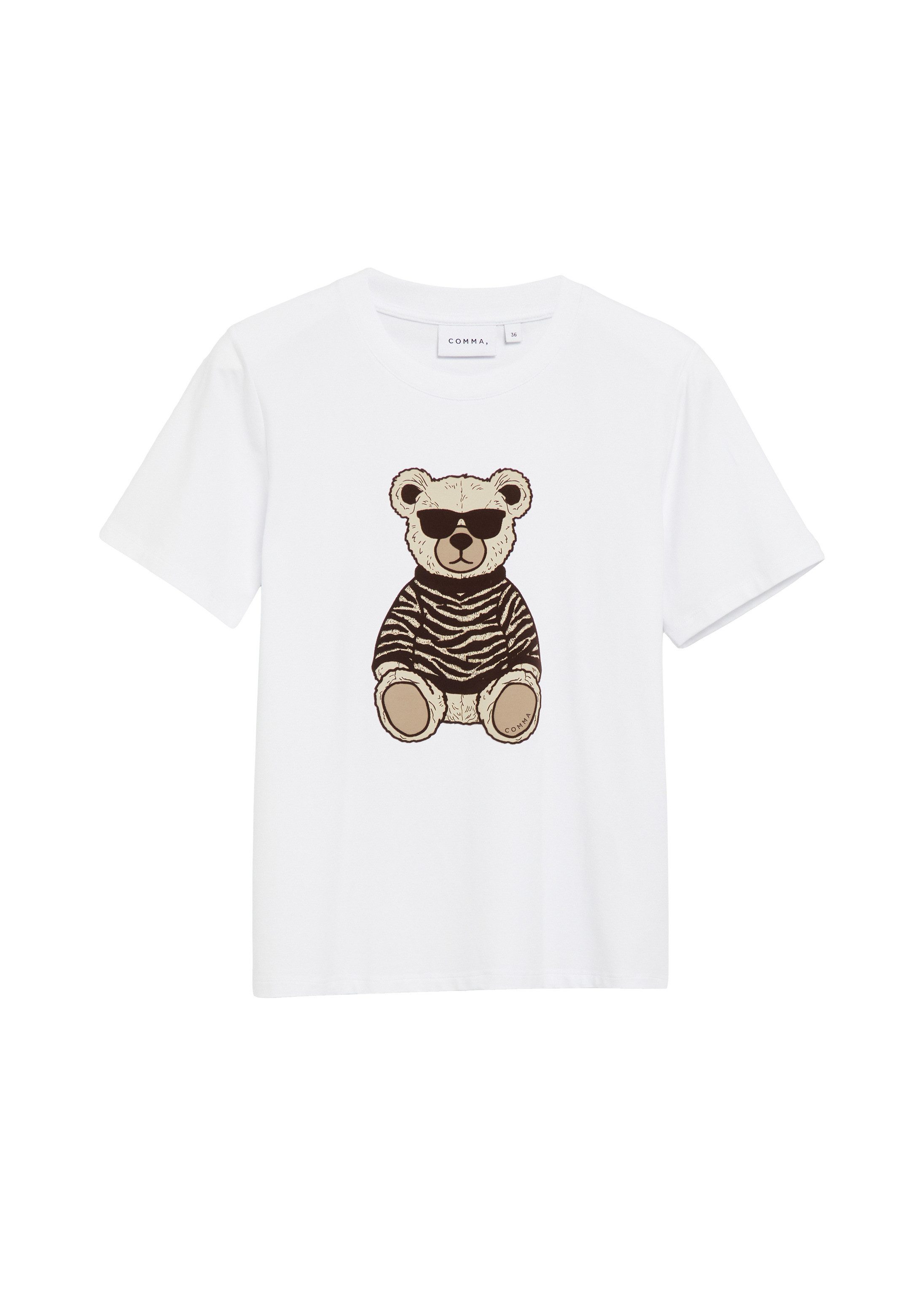 comma Kurzarmshirt T-Shirt T-Shirt