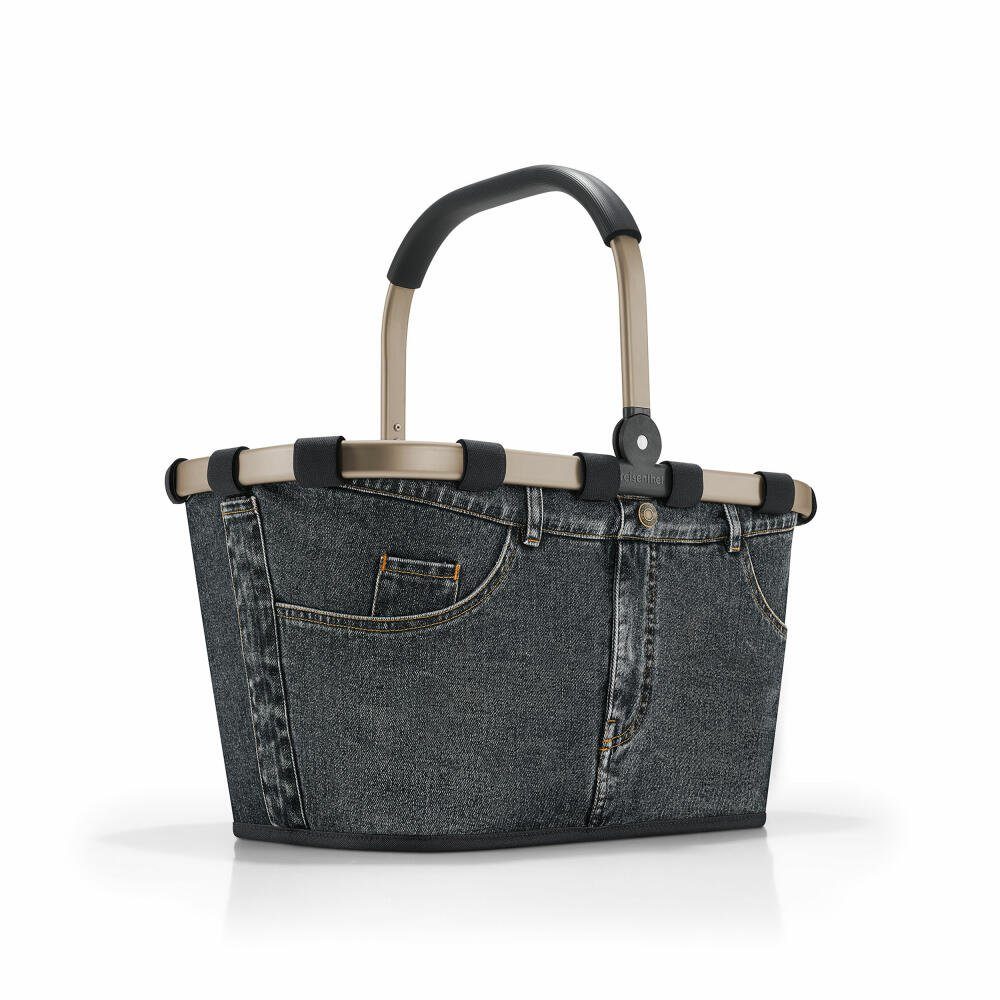 Dark carrybag Einkaufskorb Grey REISENTHEL® Jeans Frame L 22