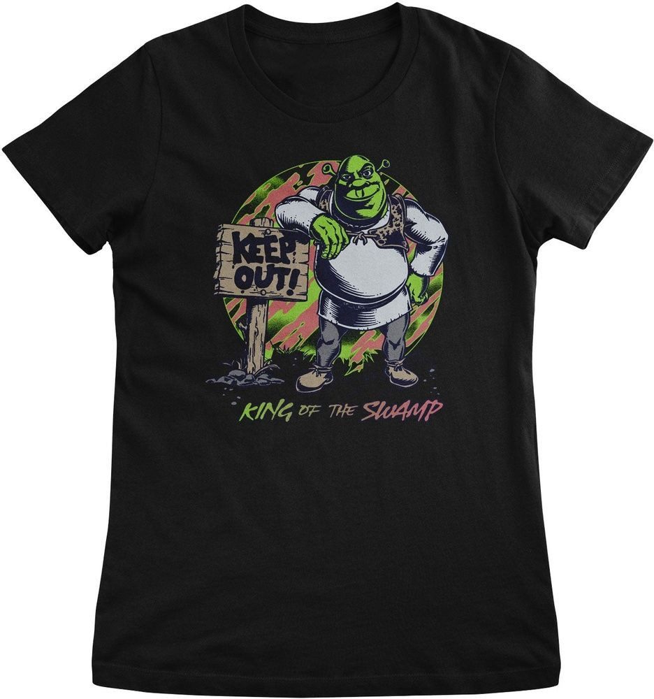 Shrek T-Shirt KEEP OUT - King Of The Swamp Girly Tee