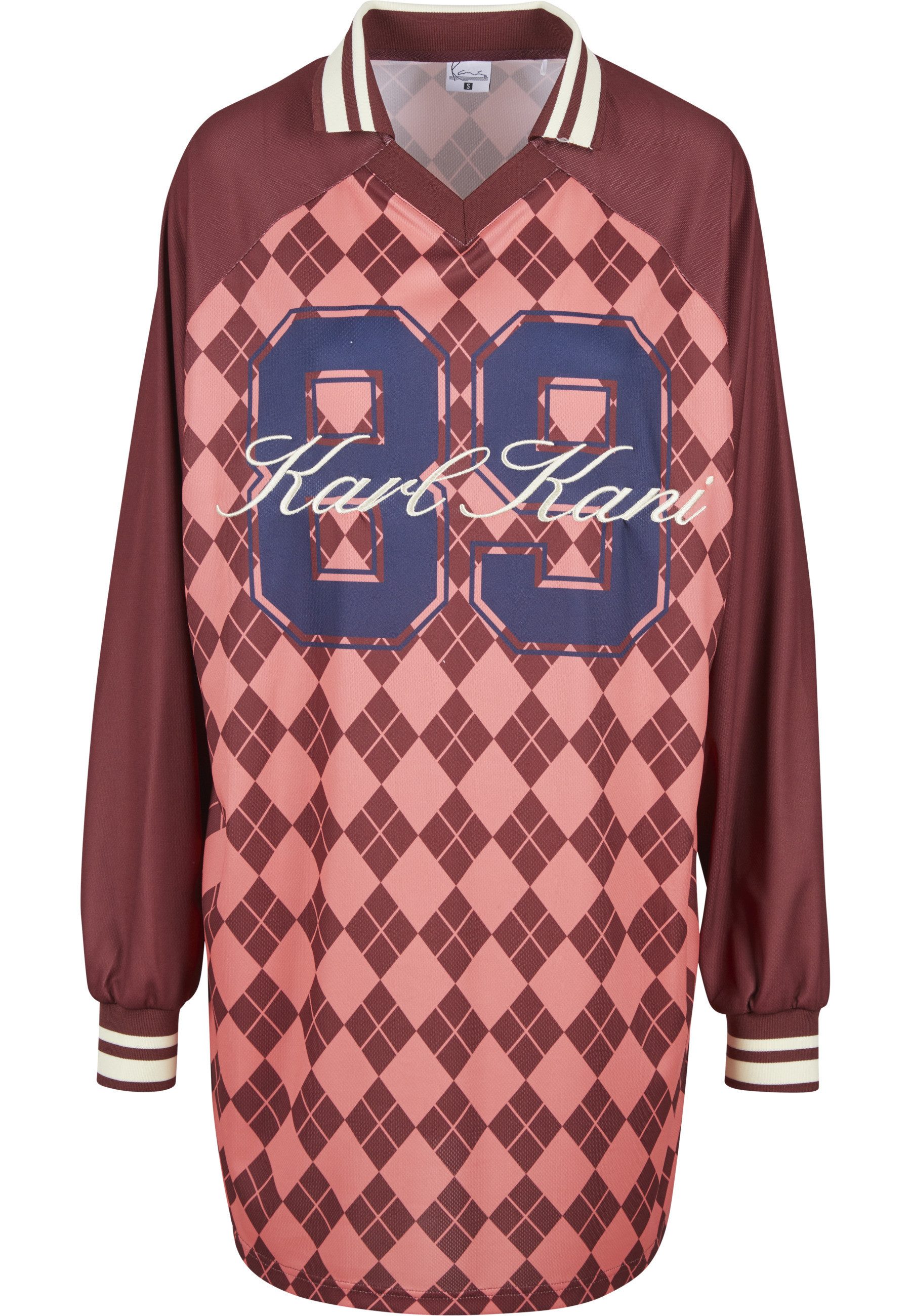 Karl Kani Shirtkleid Karl Kani KK Script Mesh Print Jersey Dress (1-tlg)