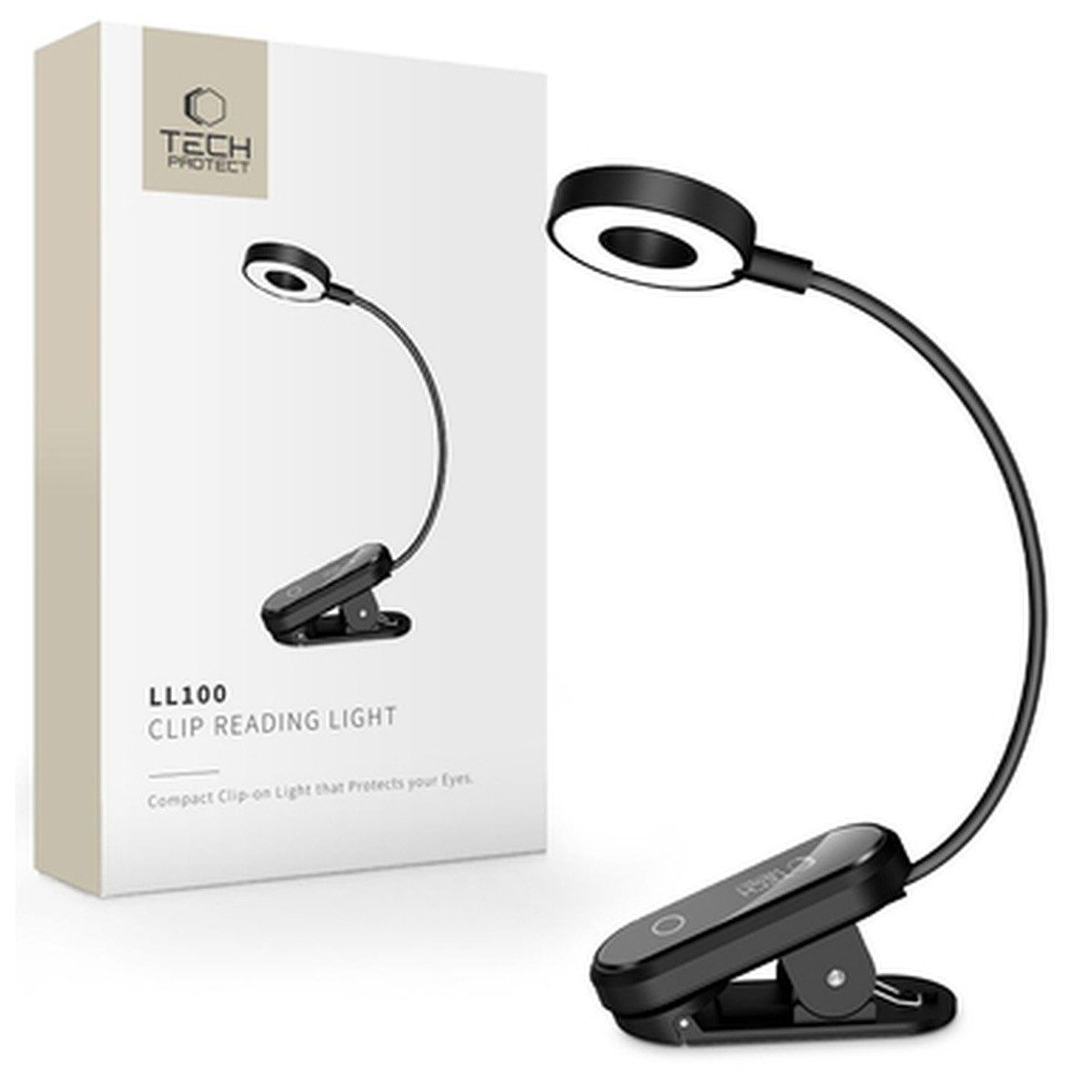 TECH PROTECT Tech Protect LL100 Kabellose Lampe mit Clip USB-A USB-C Smartphone-Ladegerät
