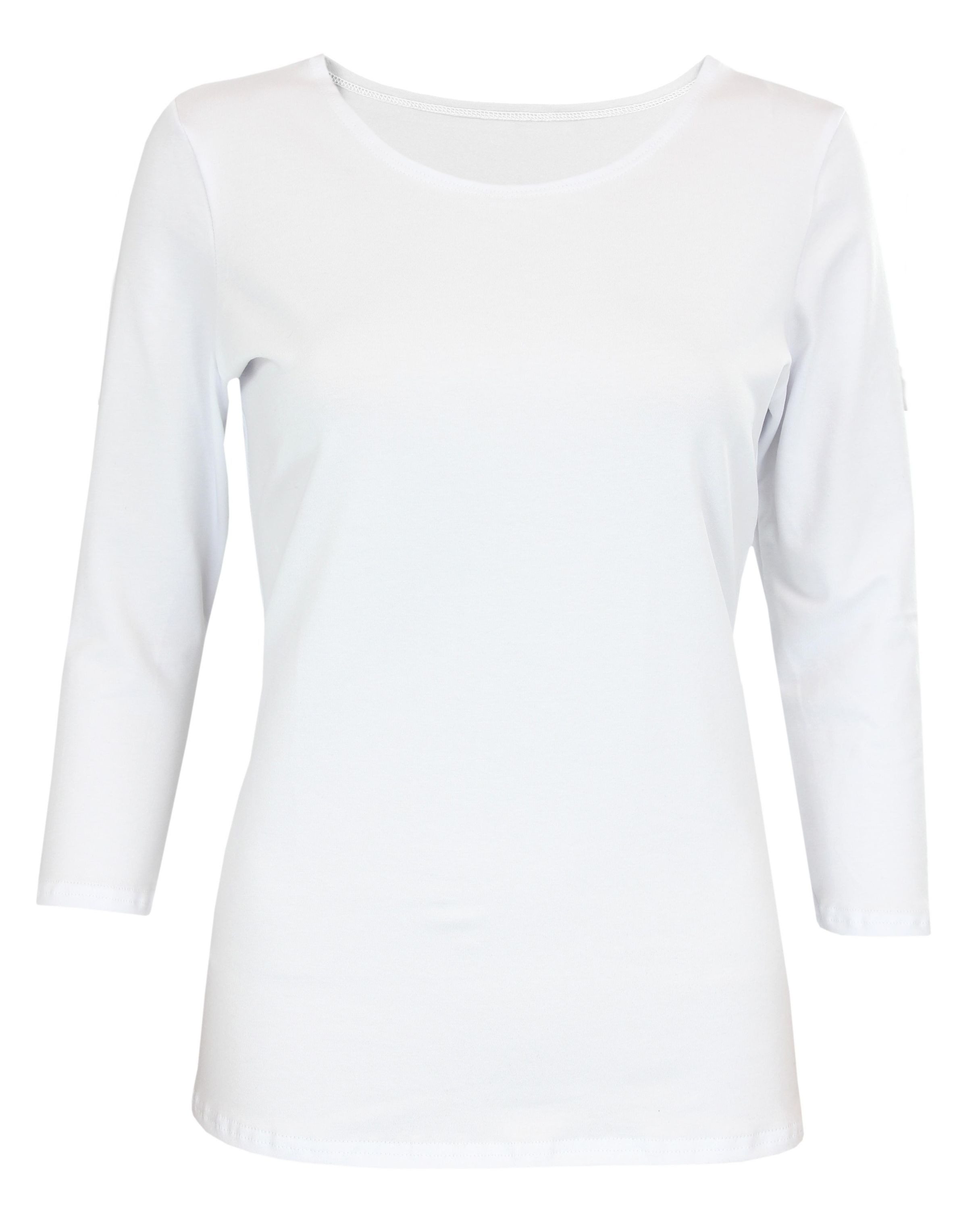 Alkato Longshirt Alkato Damen Shirt 3/4 Arm mit Rundhals – Bild 4 von 5
