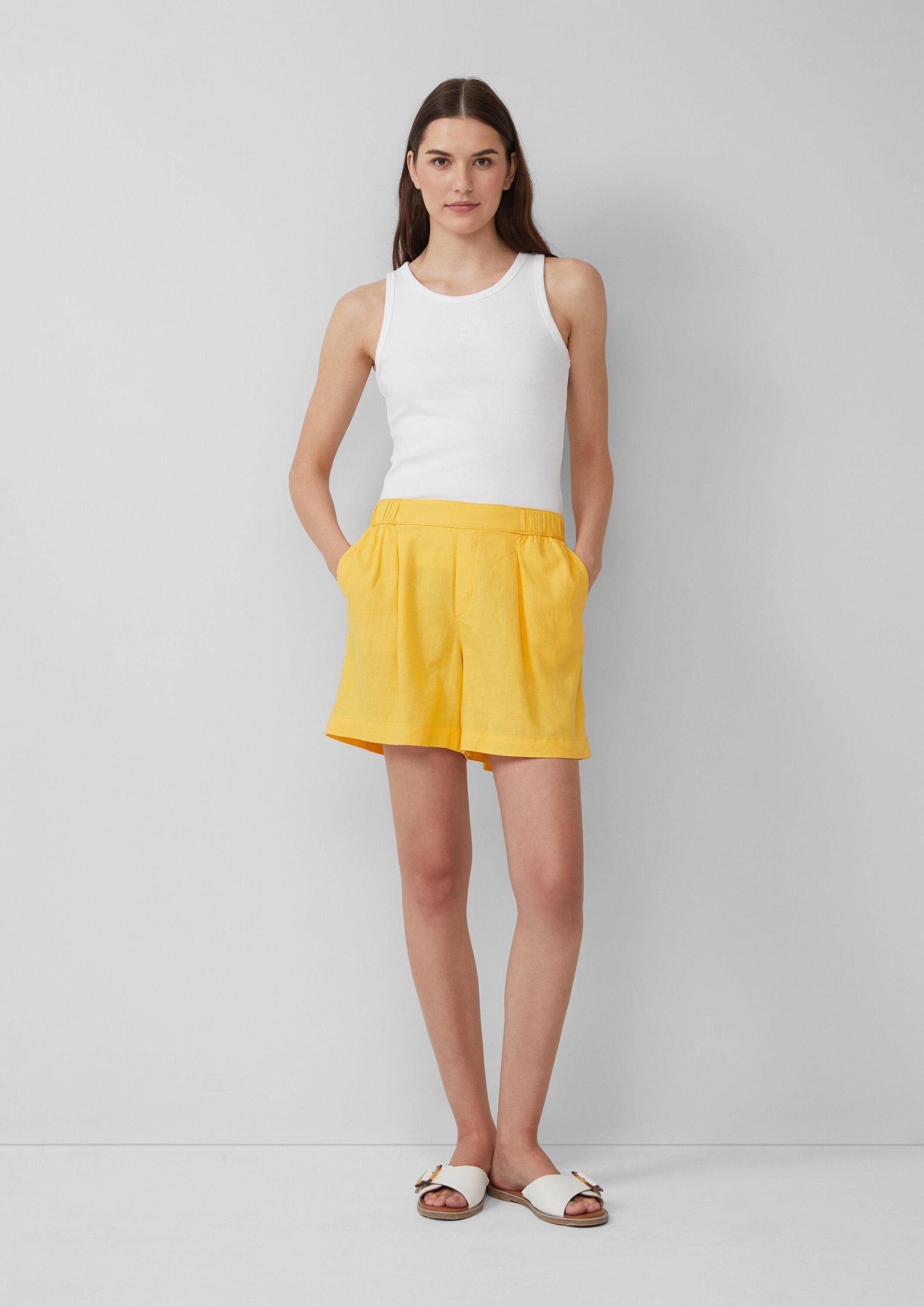 s.Oliver Shorts Hose Shorts aus Leinenmix mit Eingrifftaschen günstig online kaufen