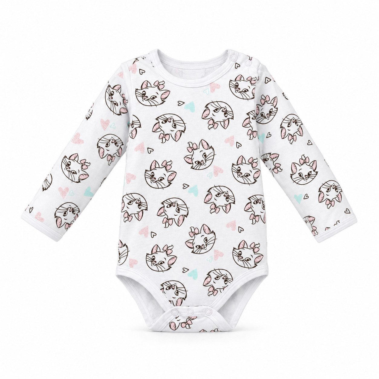 Disney Langarmwickelbody Disney Aristocats Marie Baby langarm Body Strampler Gr. 68 bis 92