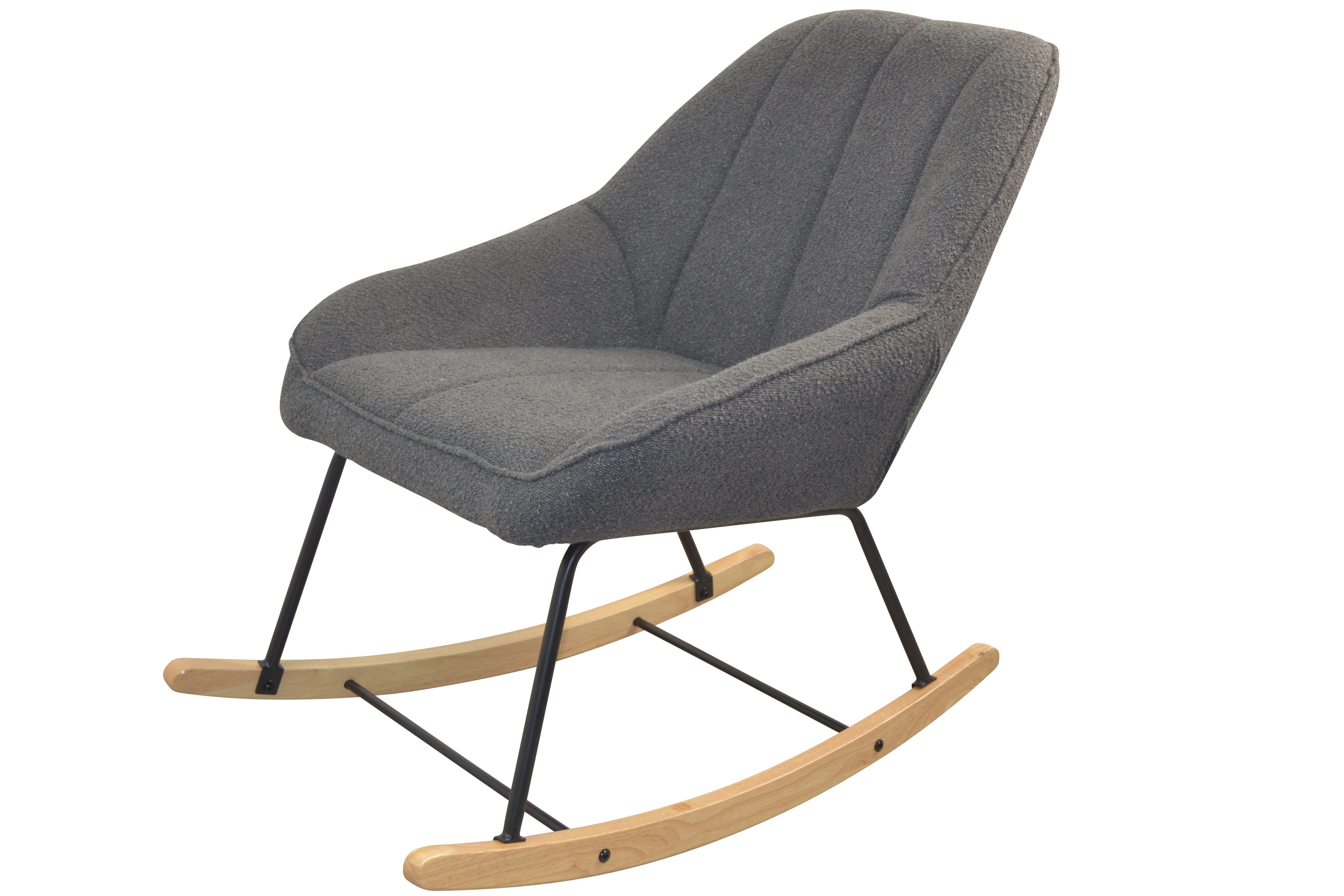 moebel-direkt-online Schaukelstuhl Bequemer Schaukelsessel mit Stoffbezug, in drei Farben