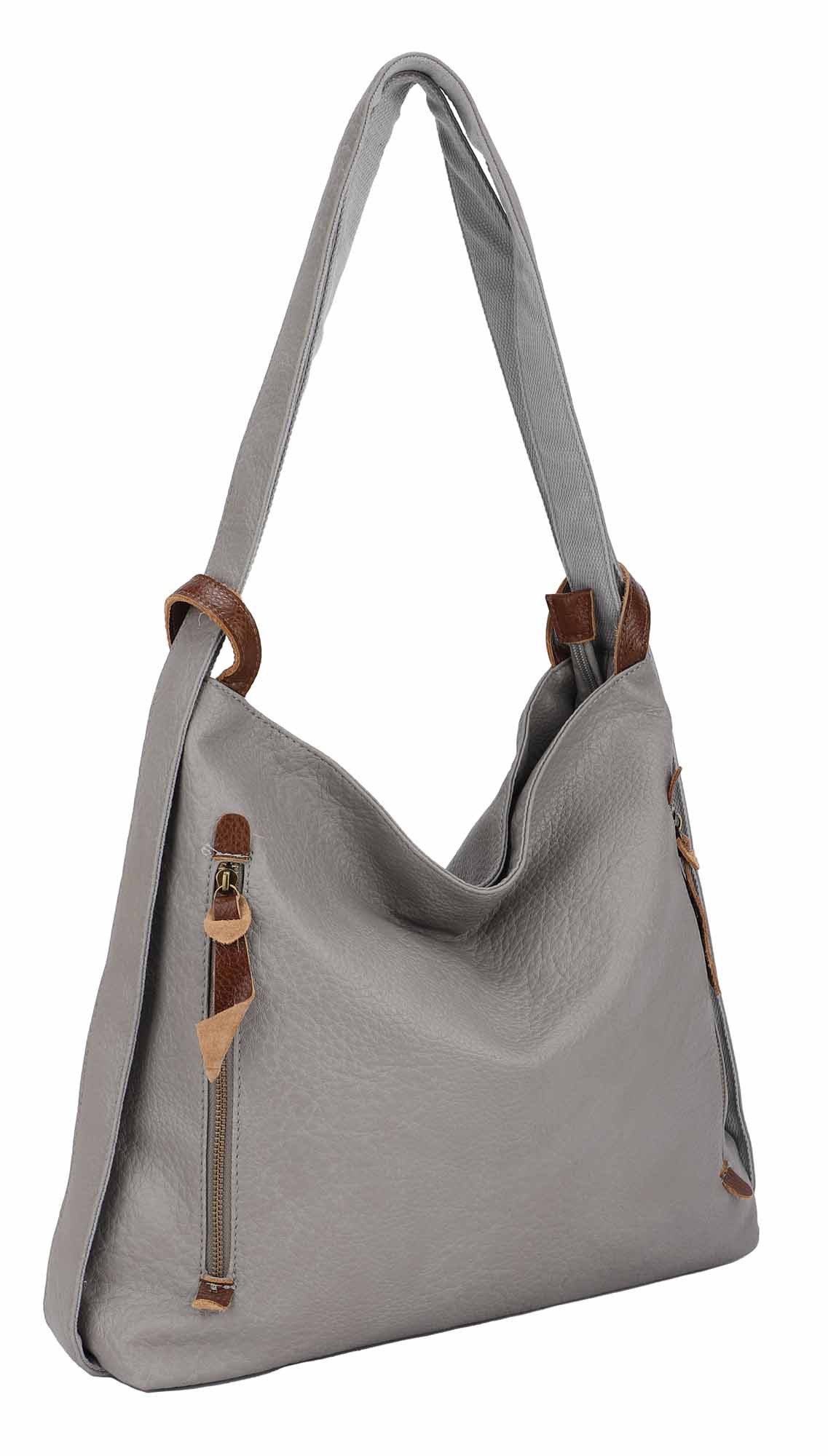 ITALYSHOP24 Schultertasche Damen Rucksack Handtasche Schultertasche, günstig online kaufen