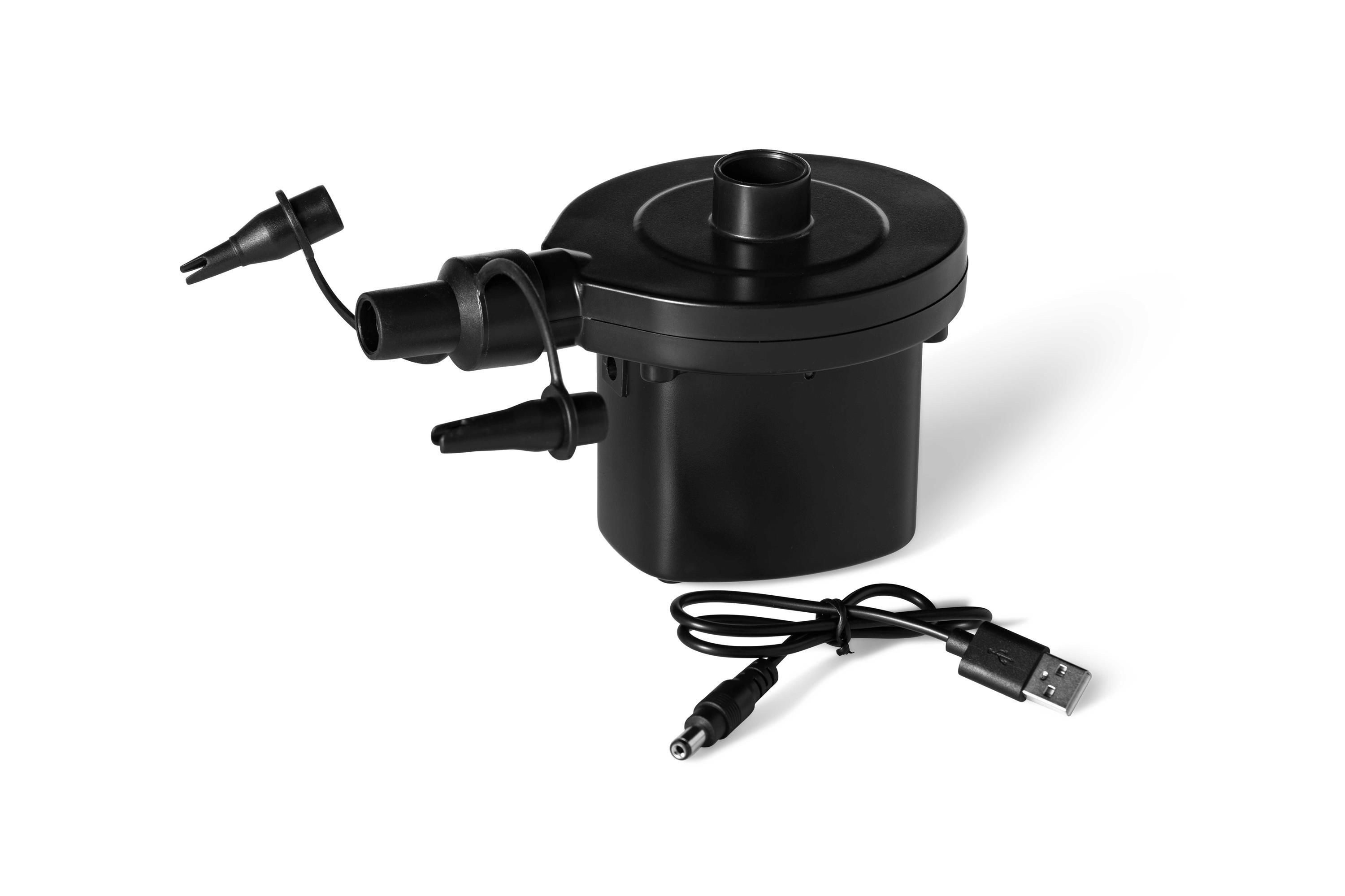 Bestway Elektropumpe Sidewinder™ (Packung, 1-tlg., 4,8V), Inkl. 3 Adaptern für unterschiedliche Ventile