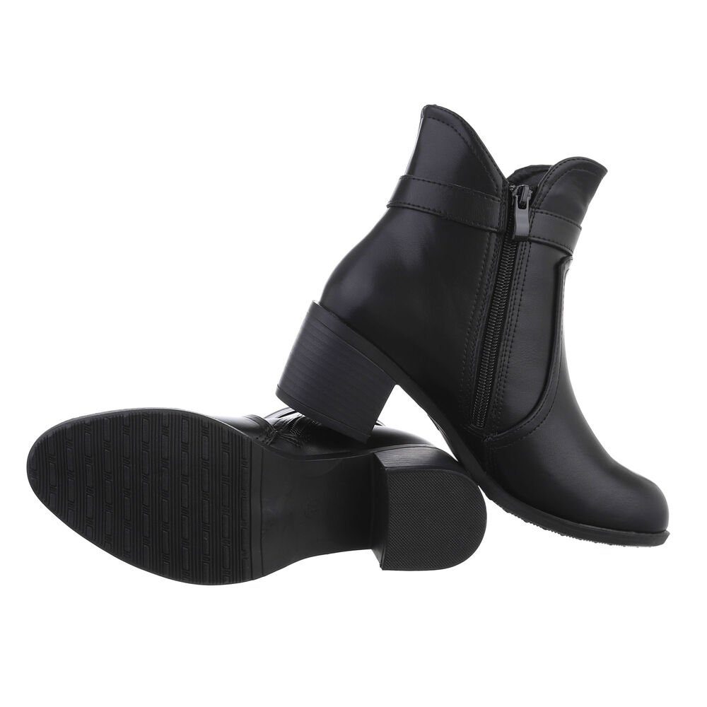 Ital-Design Damen Elegant Stiefelette Blockabsatz Klassische Stiefeletten i günstig online kaufen