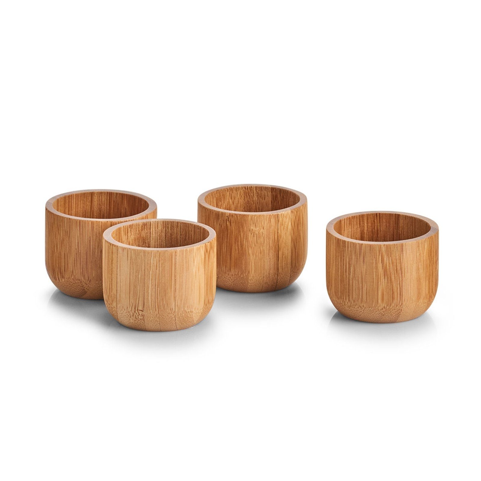 Eierbecher Eierbecher-Set 4-teilig Bambus
