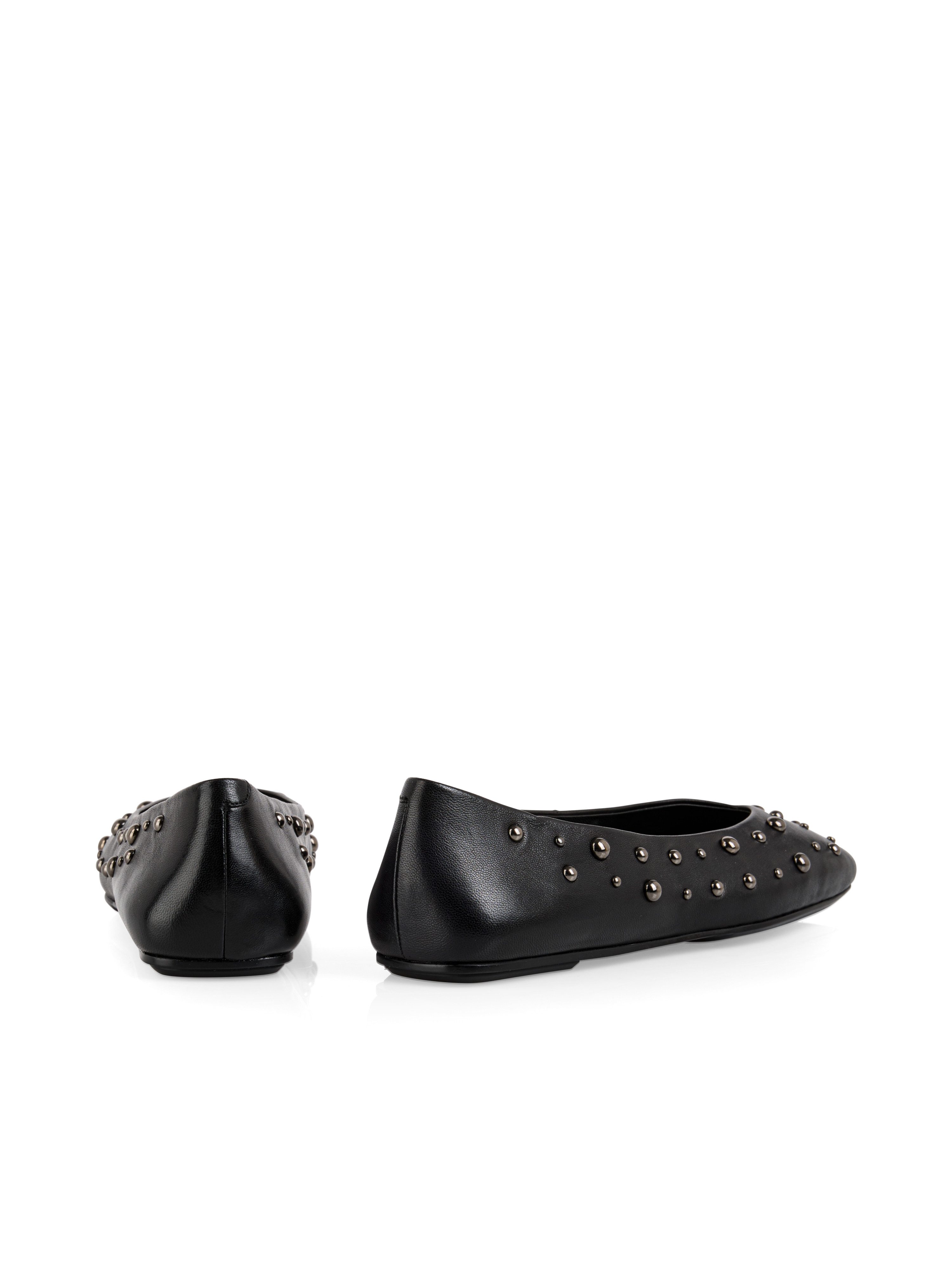 Marc Cain Collections Ballerina Flats, Slipper, Schlupfschuh mit glänzenden Nieten verziert