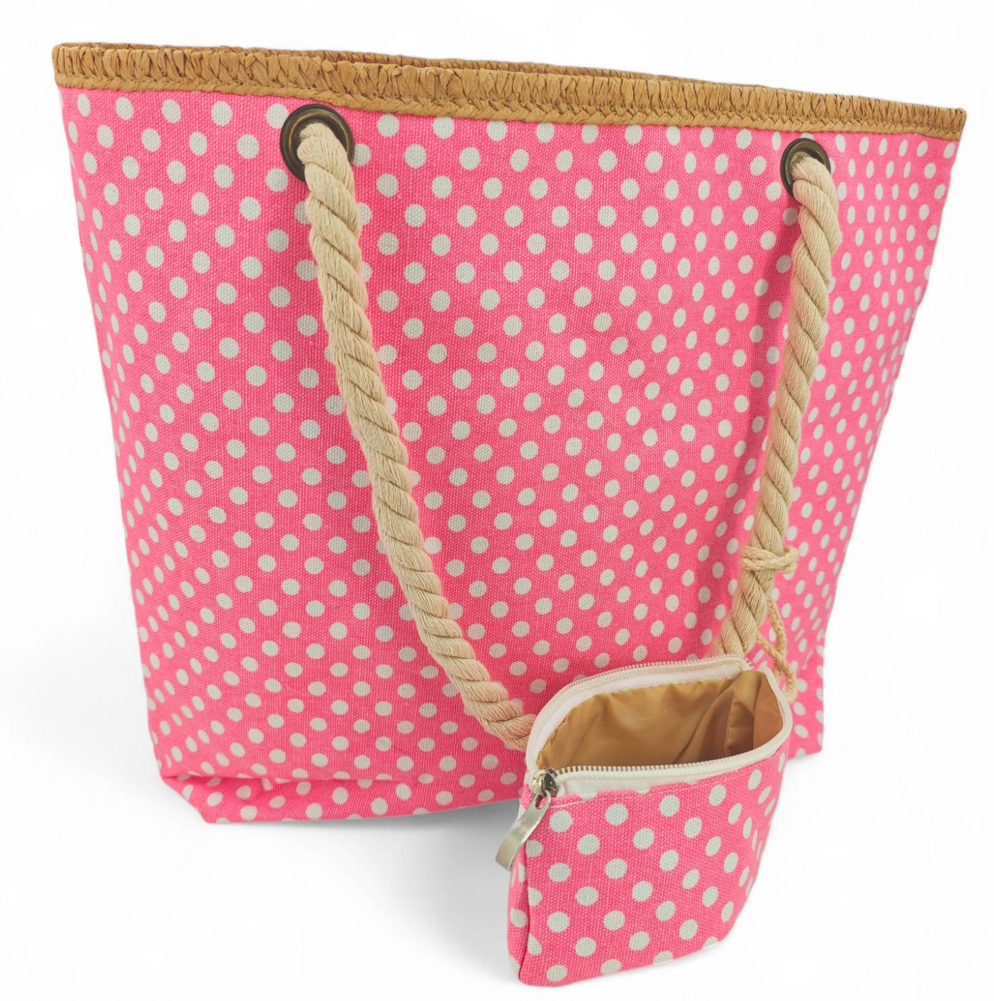 styleBREAKER Strandtasche Strandtasche mit Punkte Muster (1-tlg)