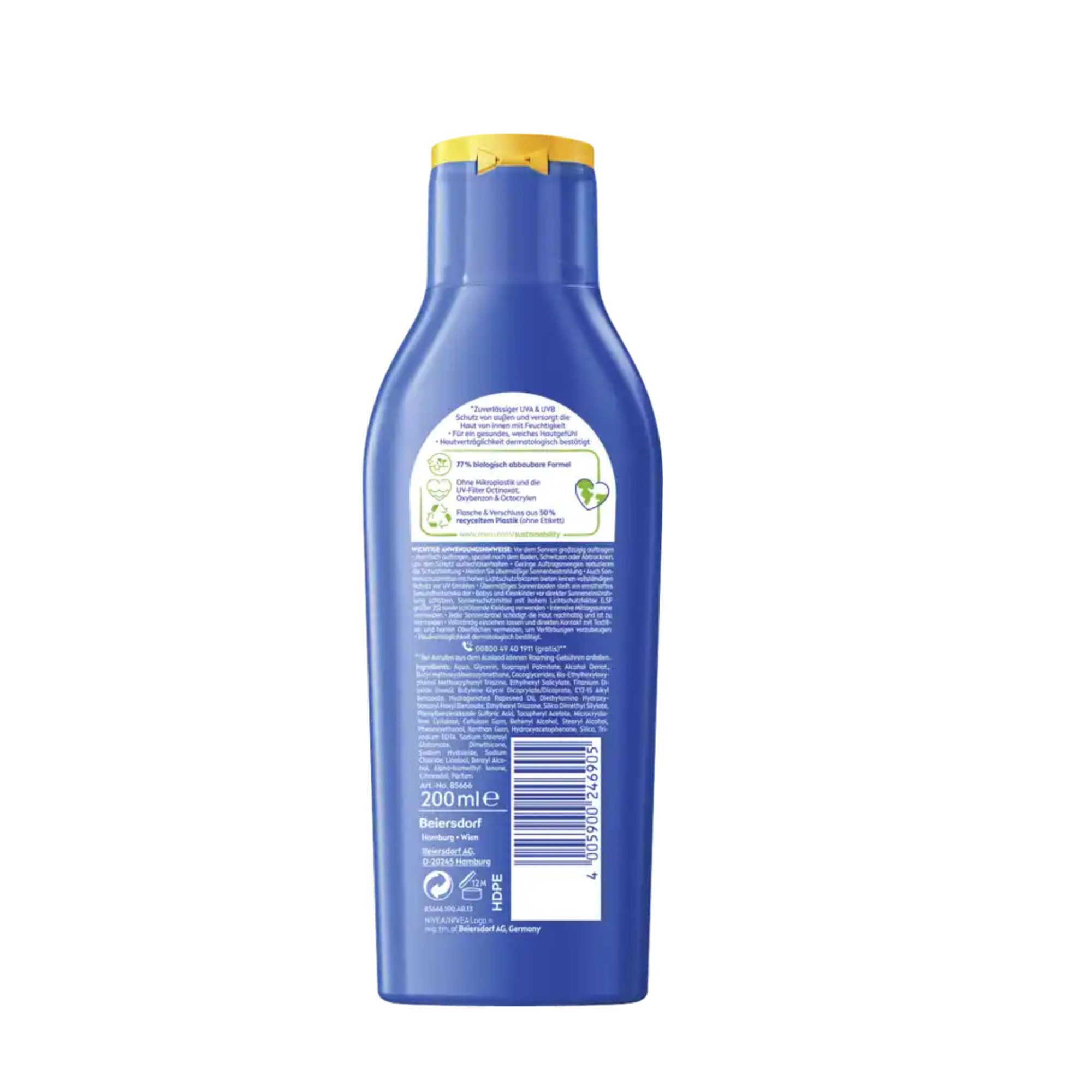 Nivea Sonnenschutzcreme SUN Schutz & Pflege Sonnenmilch LSF 50+, 2er Pack (2x 200ml)