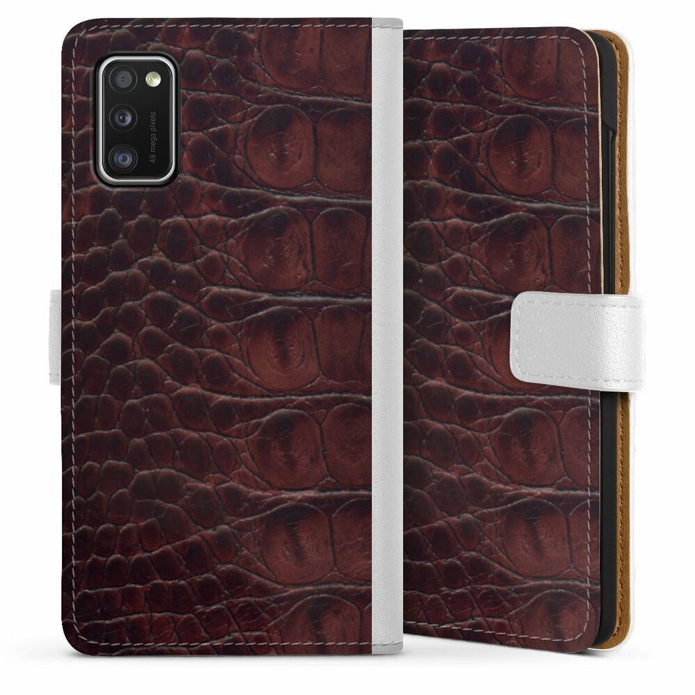 DeinDesign Handyhülle Krokodil Leder Animalprint Croco dark brown ...