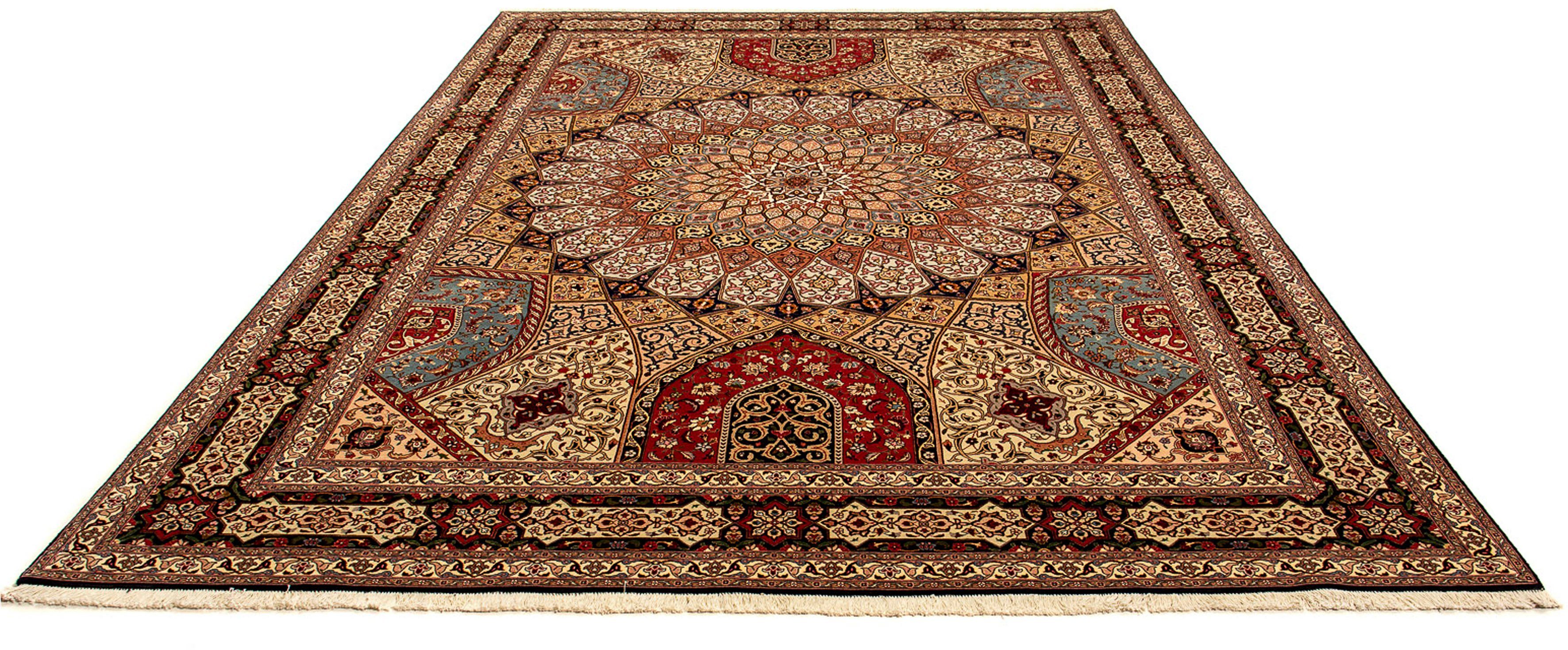 Orientteppich Perser - Täbriz - Royal - 360 x 252 cm - mehrfarbig, morgenland, rechteckig, Höhe: 7 mm, Wohnzimmer, Handgeknüpft, Einzelstück mit Zertifikat