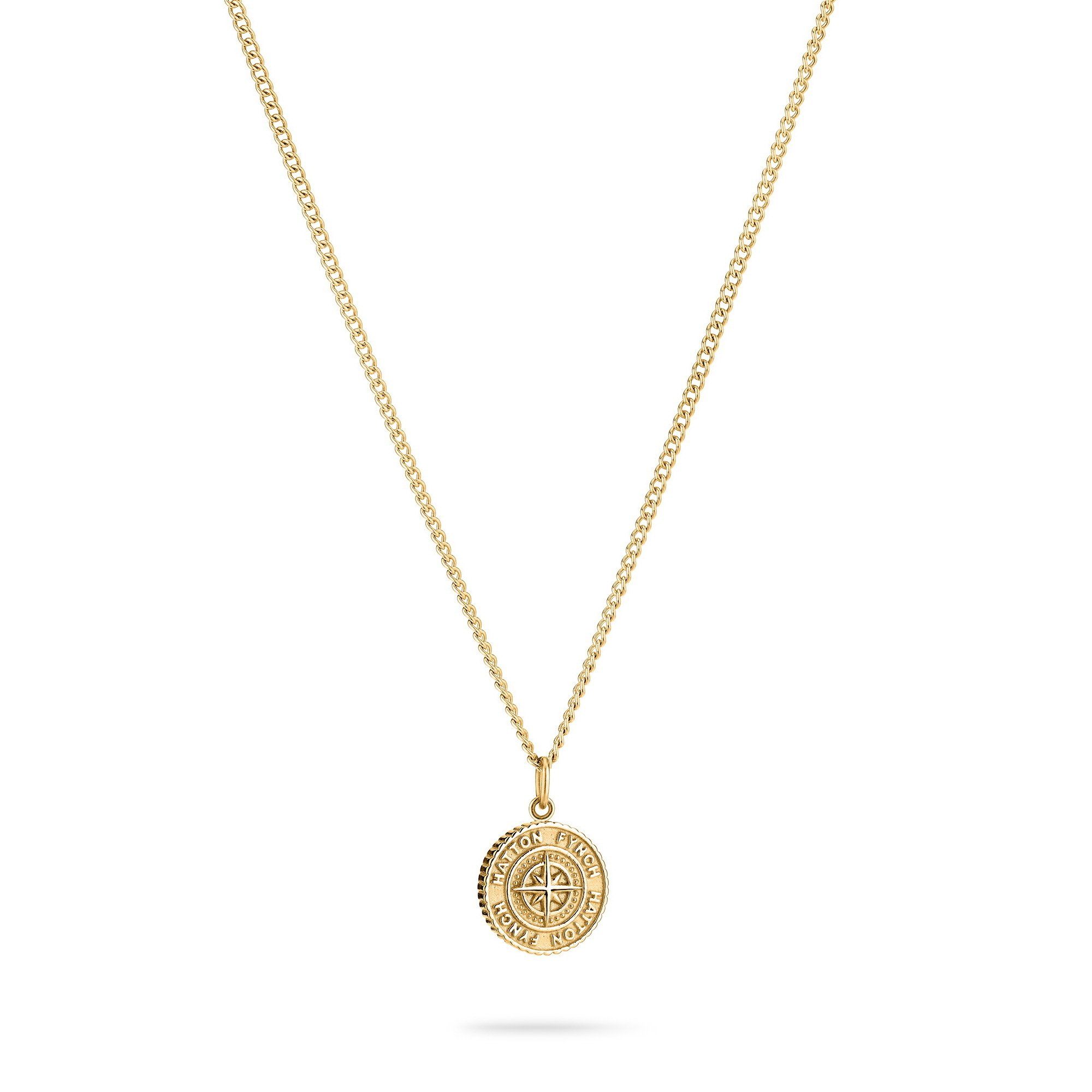 FYNCH-HATTON Edelstahlkette Halskette gold