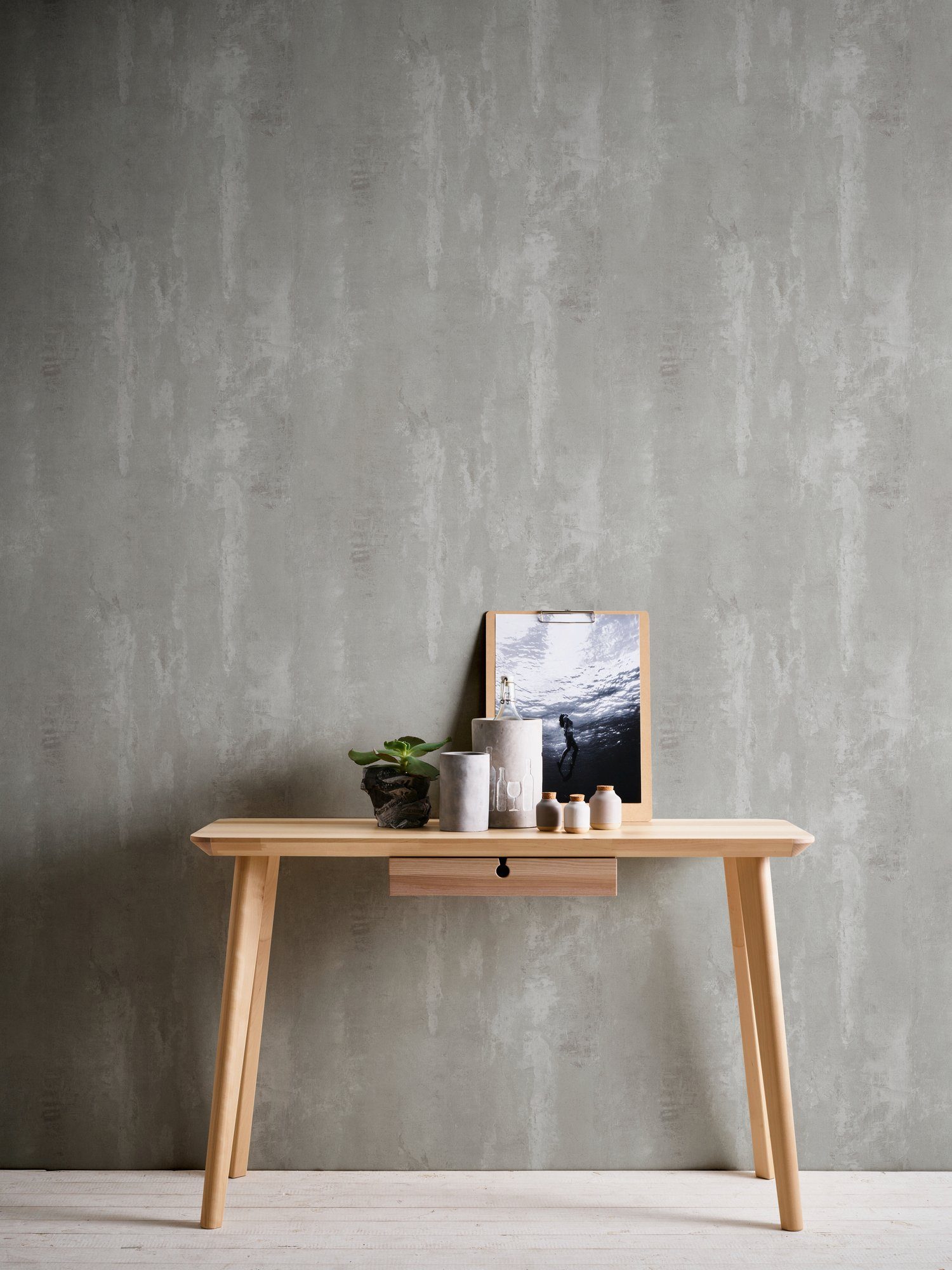 A.S. Création Vliestapete Neue Bude 2.0 Tropical Concret in Vintage Beton O günstig online kaufen